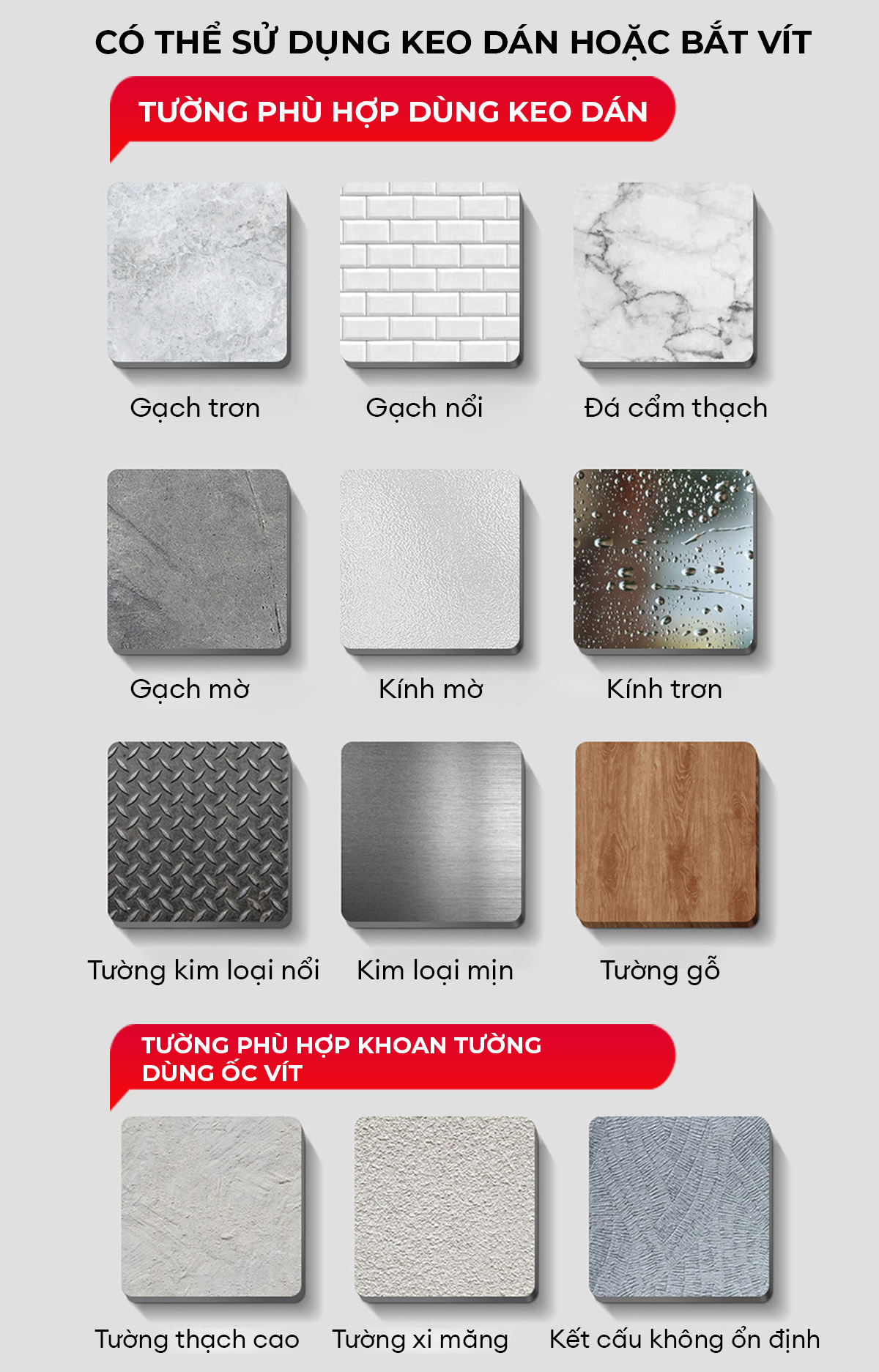 Giá treo bàn chải Enomax sau khi lắp đặt