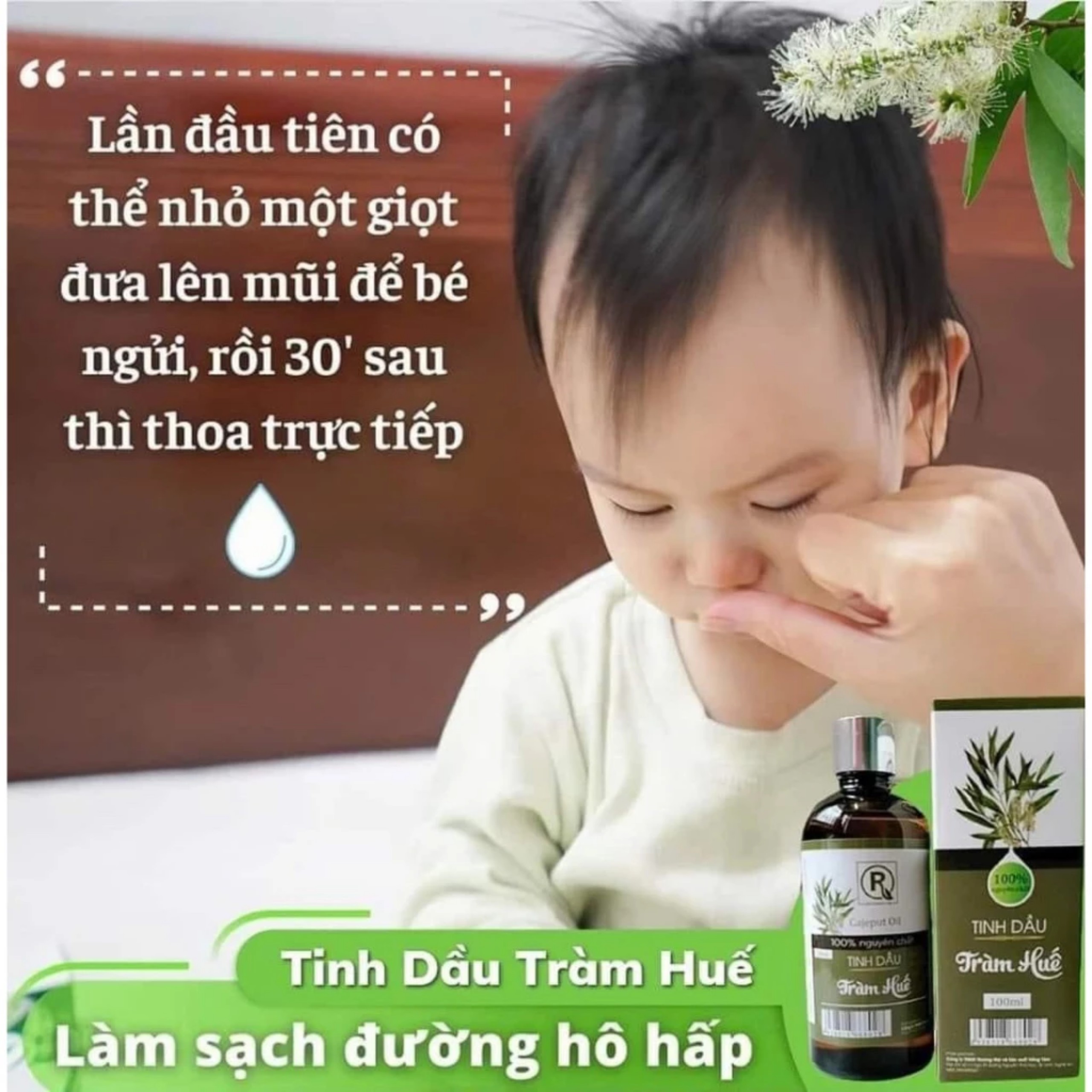 Mô tả Tinh Dầu Tràm Hồng Tâm Nguyên Chất 100ml Hỗ Trợ Thơm Phòng, Đuỗi Muỗi, Phòng Cảm Cho Bé Yêu - 5