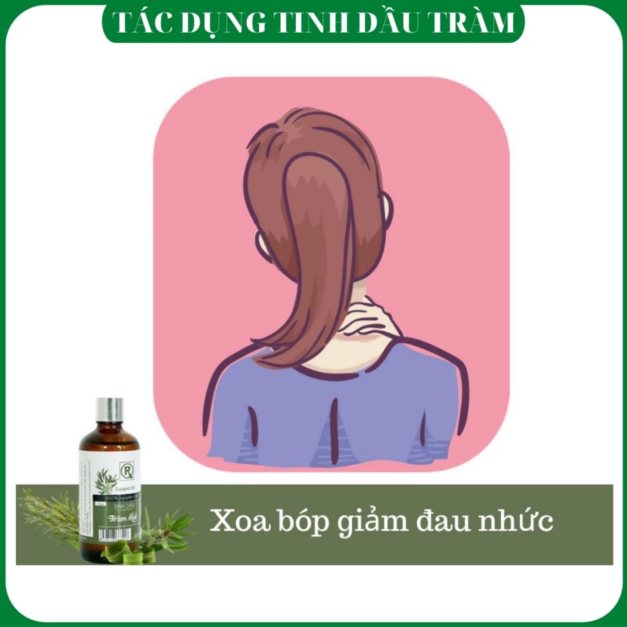Mô tả Tinh Dầu Tràm Hồng Tâm Nguyên Chất 100ml Hỗ Trợ Thơm Phòng, Đuỗi Muỗi, Phòng Cảm Cho Bé Yêu - 7
