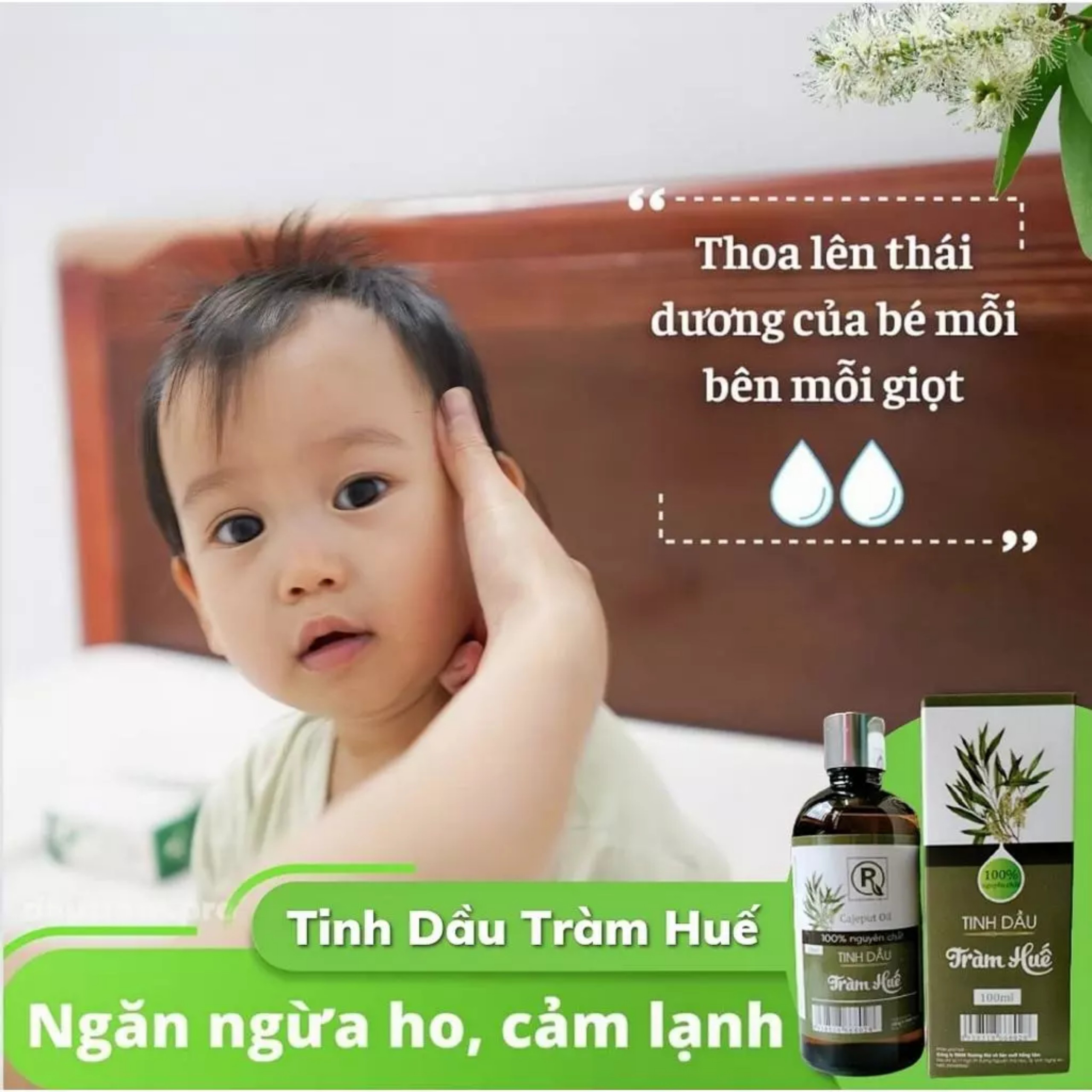 Mô tả Tinh Dầu Tràm Hồng Tâm Nguyên Chất 100ml Hỗ Trợ Thơm Phòng, Đuỗi Muỗi, Phòng Cảm Cho Bé Yêu - 8