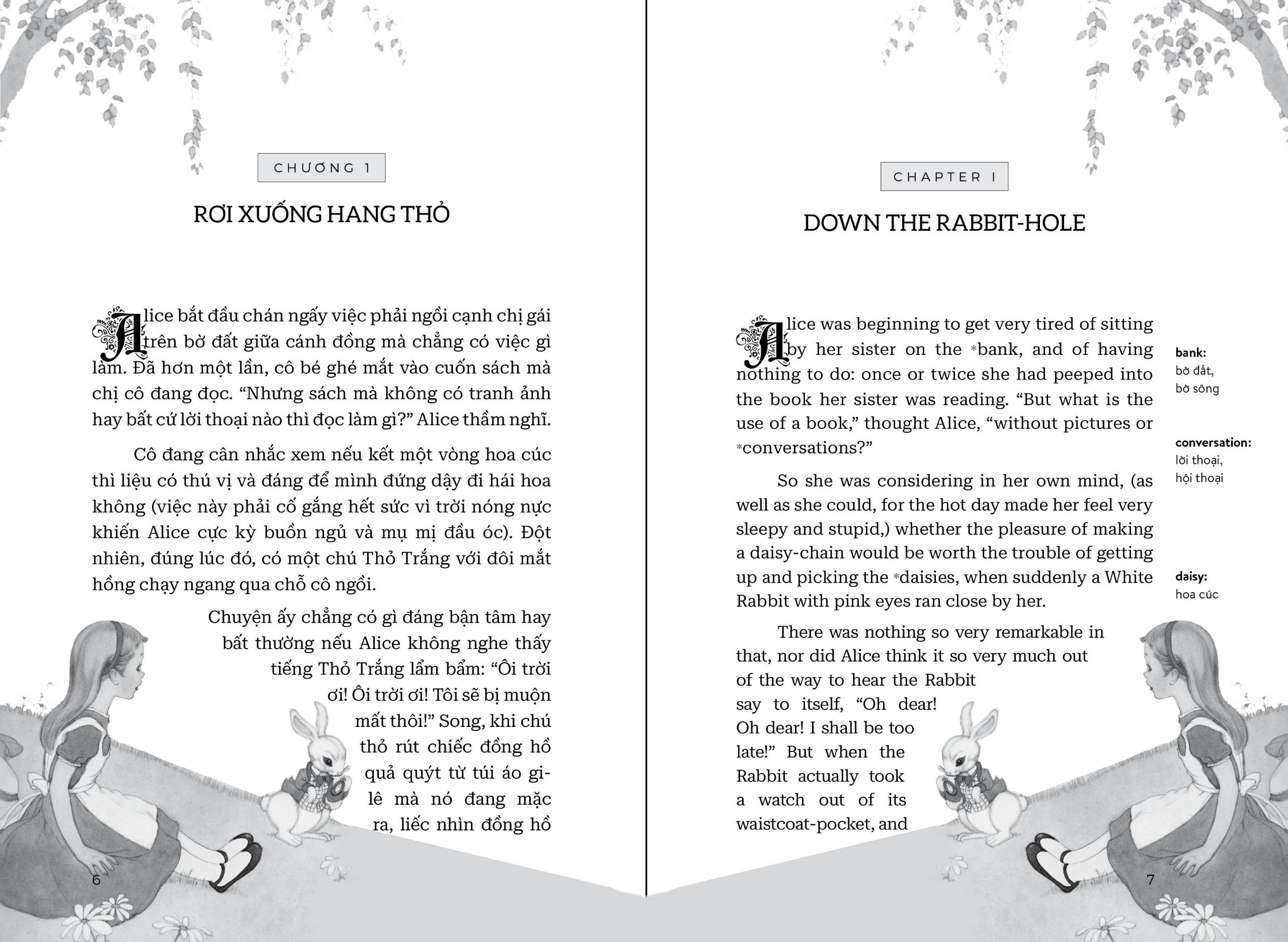 Mô tả Truyện song ngữ Alice Ở Xứ Sở Diệu Kỳ - Alice's Adventures In Wonderland tặng audio và note từ vựng - 3