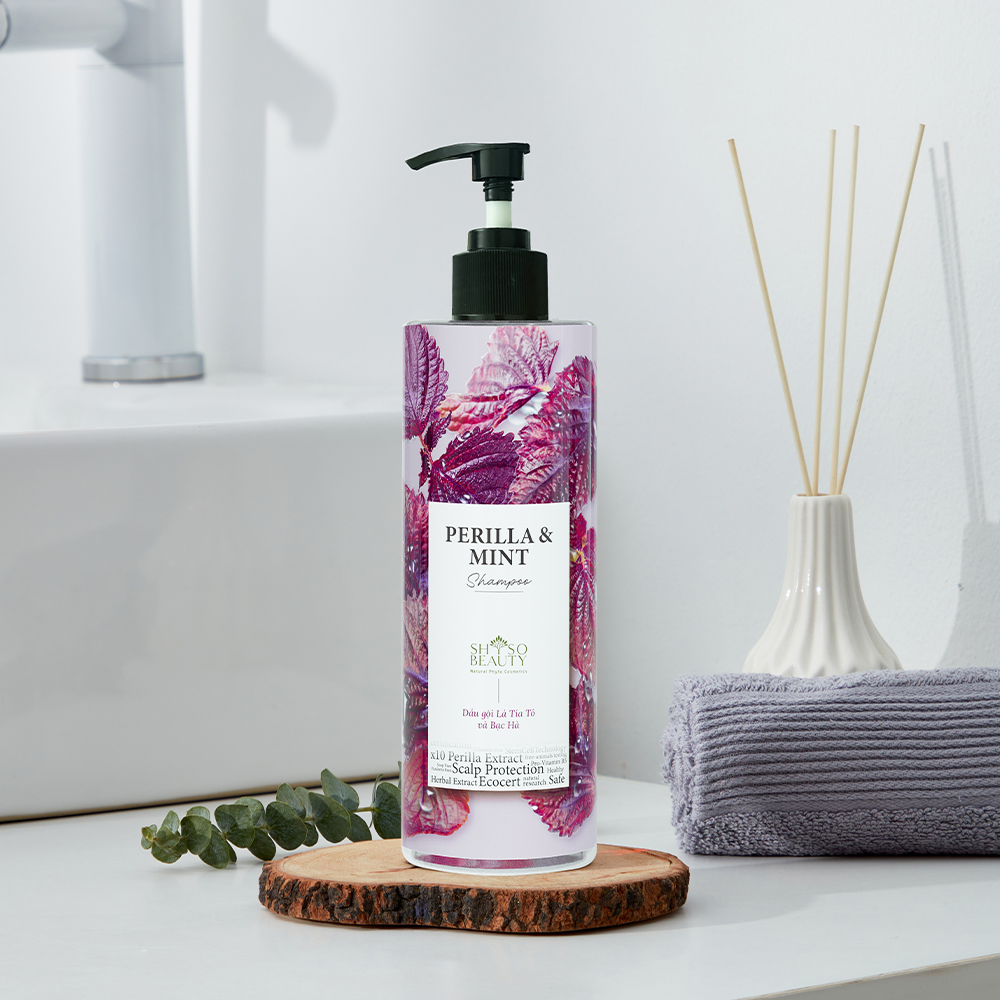 Mô tả Dầu Gội SHSO Beauty Phyto Biotic Tía Tô & Bạc Hà Chăm Sóc Tóc Bồng Bềnh, Chắc Khỏe, Kích Thích Mọc Tóc - NPC PHAR - 2