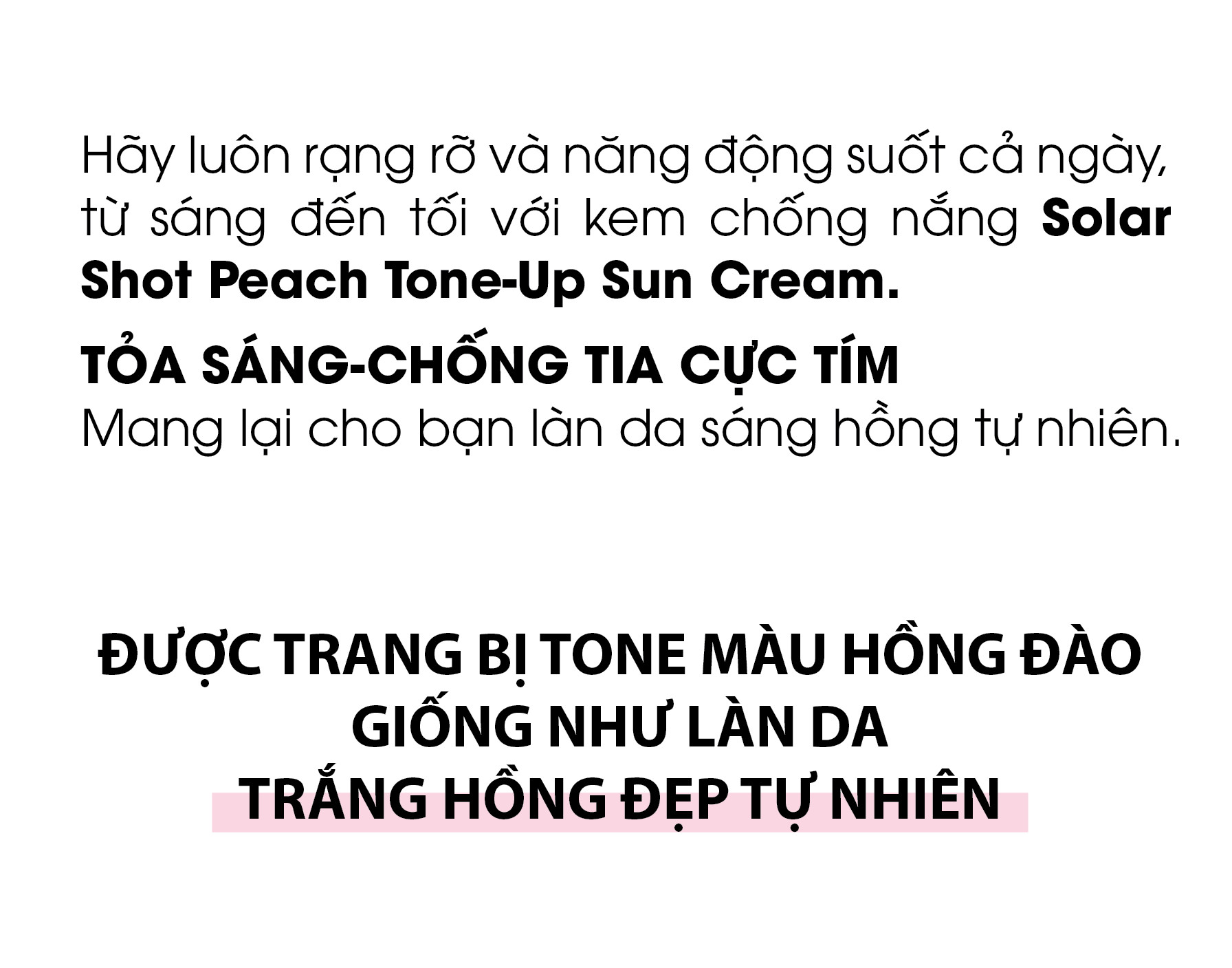 Mô tả Kem Chống Nắng Nâng Tone Hồng Đào Ample:n Solar Shot Peach Tone Up Suncream 40ml - 2