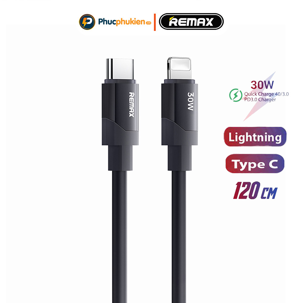 Mô tả Remax C157 - Dây sạc nhanh 30w Type C to L sạc nhanh 27w cho 14 pro max trở xuống - Phúc Phụ Kiện - 1