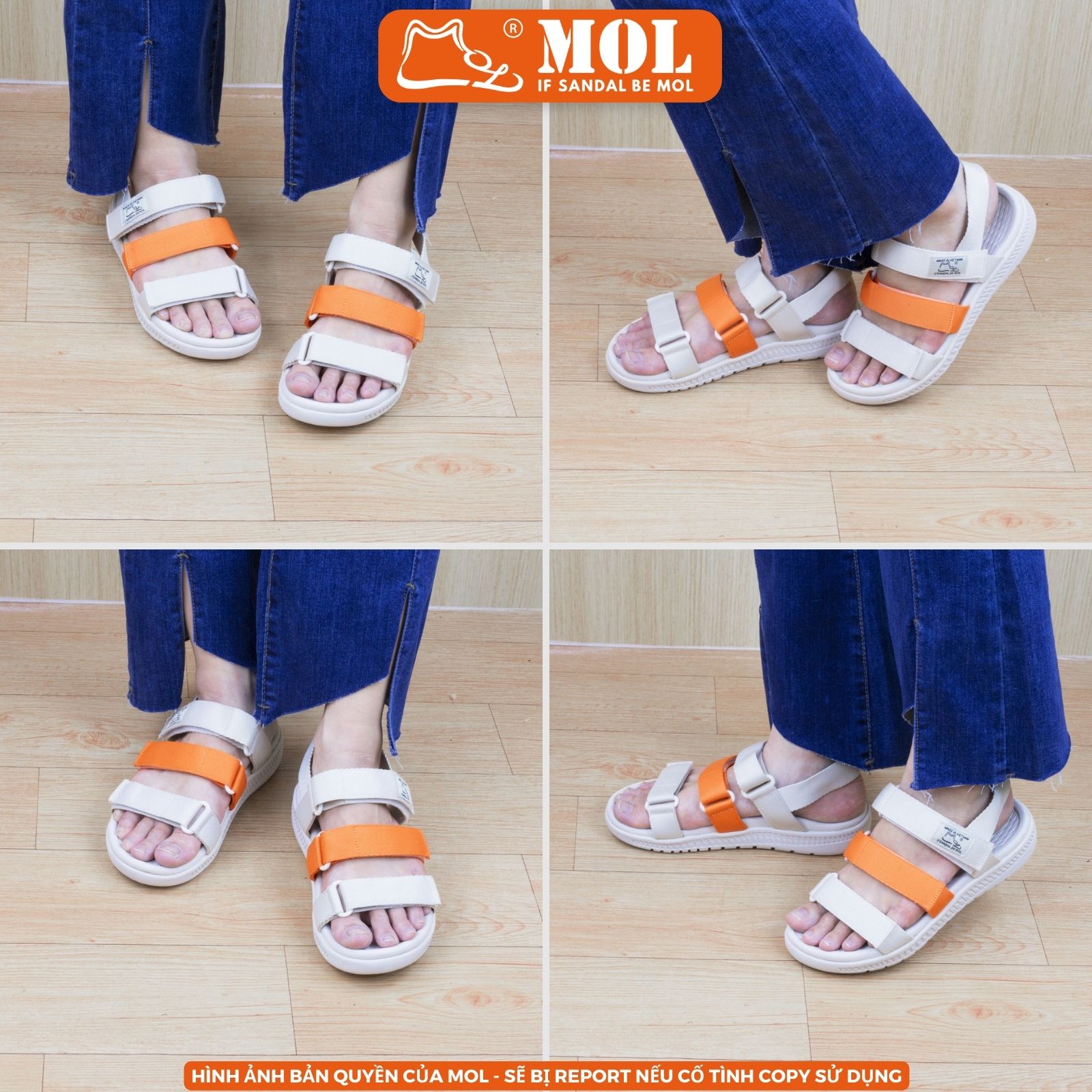 Mô tả Sandal MOL Zenstep nam nữ unisex MS4G 3 quai ngang( Form nhỏ, khách lưu ý lấy tăng 1 size) - 4