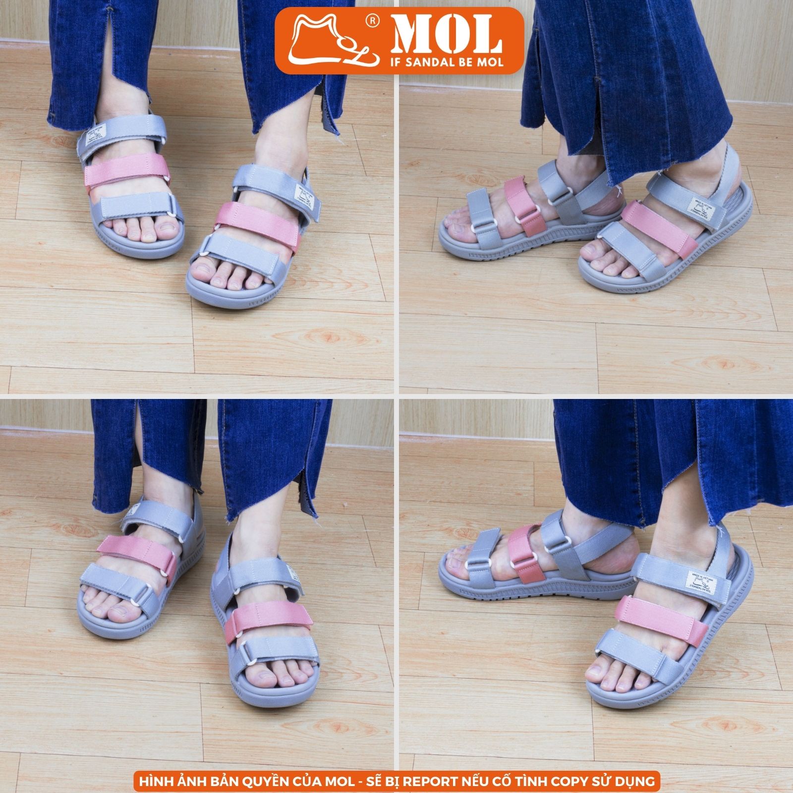 Mô tả Sandal MOL Zenstep nam nữ unisex MS4G 3 quai ngang( Form nhỏ, khách lưu ý lấy tăng 1 size) - 6