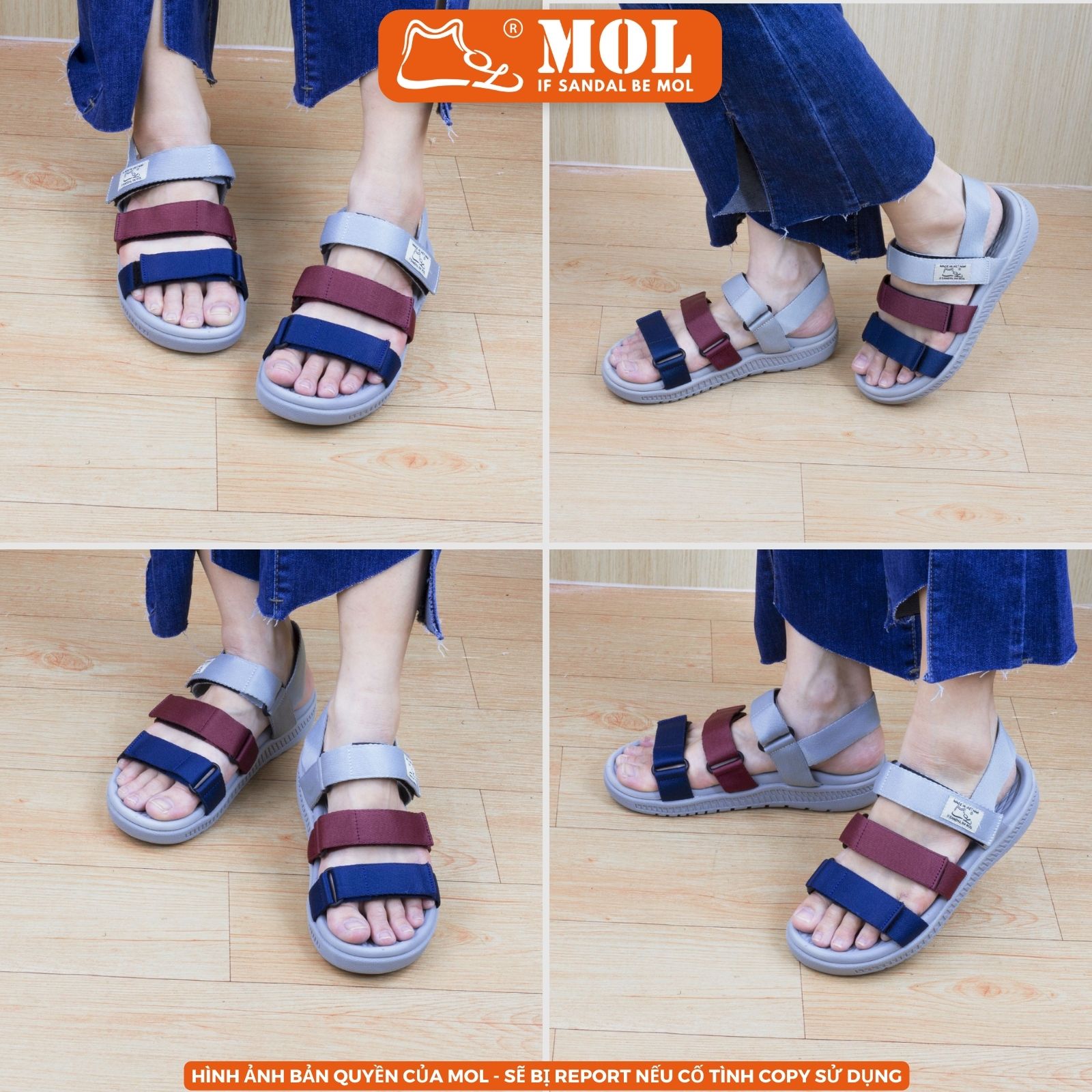 Mô tả Sandal MOL Zenstep nam nữ unisex MS4G 3 quai ngang( Form nhỏ, khách lưu ý lấy tăng 1 size) - 8