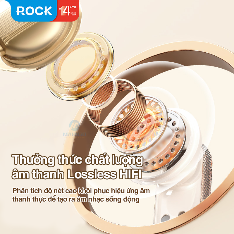 Mô tả Tai nghe bluetooth không dây nhét tai  TWS Rockspace Retro Mix Tape nghe nhạc lên đến 20h BH 1 năm - 5