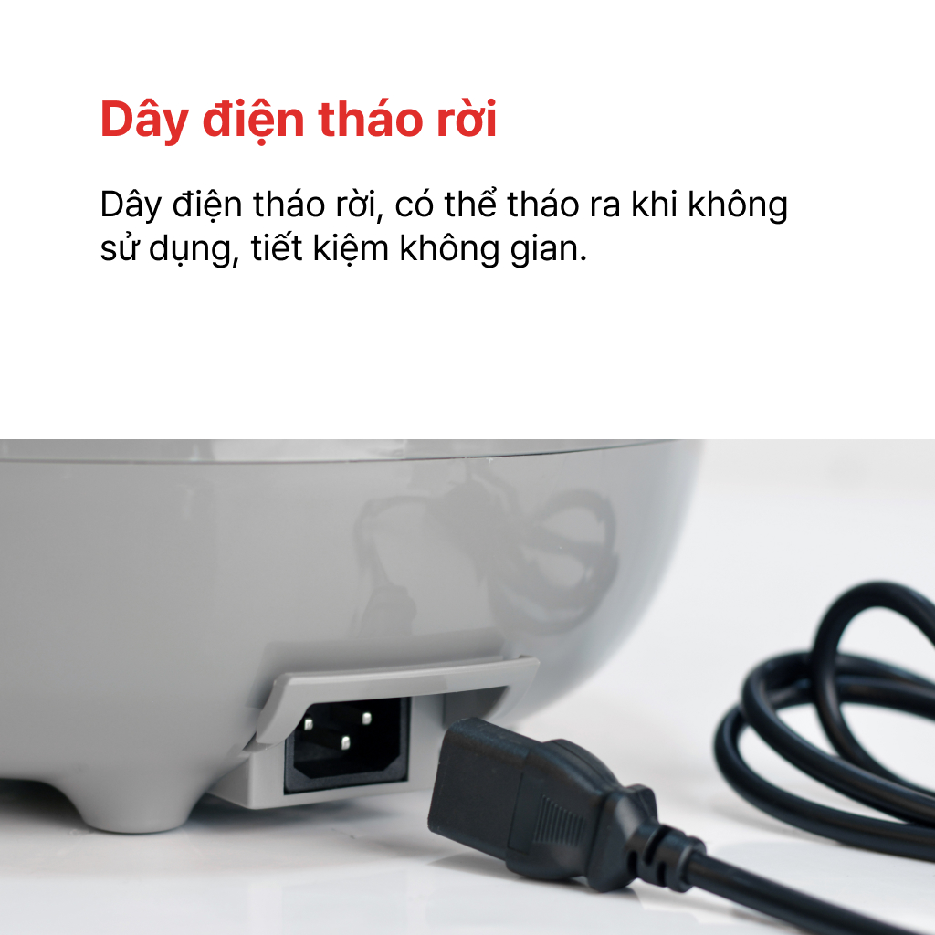 Mô tả NỒI CƠM ĐIỆN NẮP GÀI 0.8L HAPPYCOOK, HCJ-080G - 5