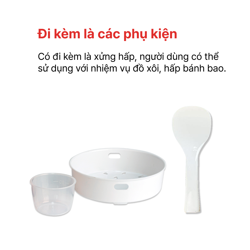 Mô tả NỒI CƠM ĐIỆN NẮP GÀI 0.8L HAPPYCOOK, HCJ-080G - 8