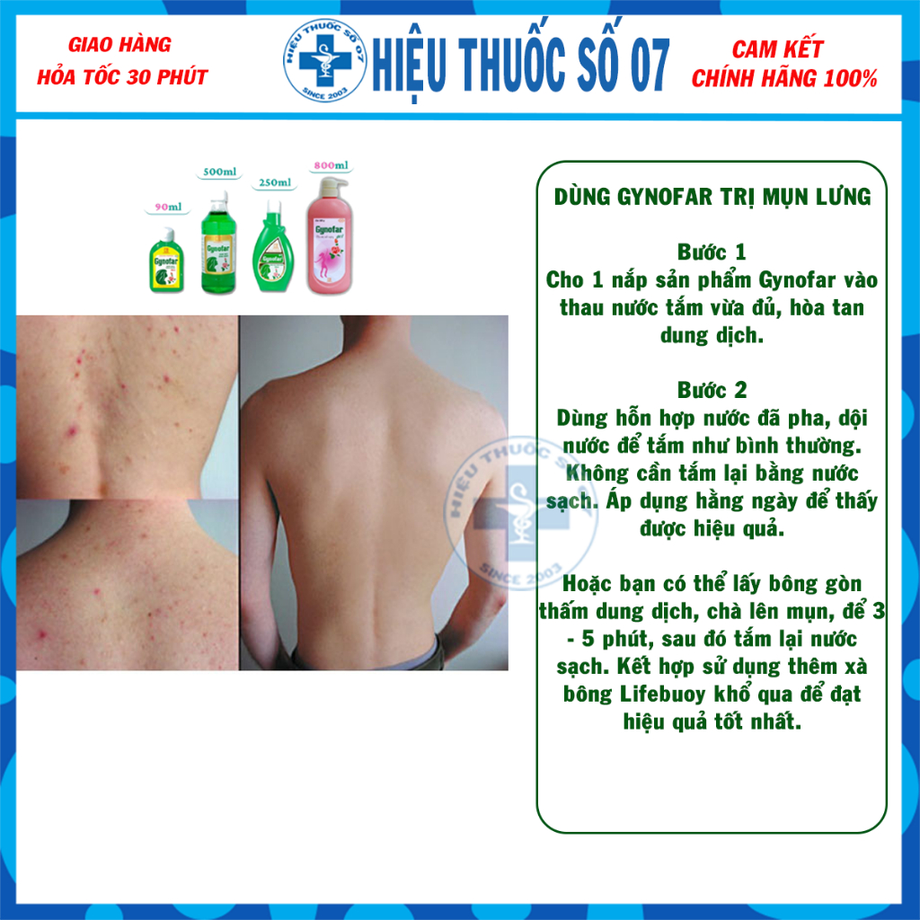 Dung dịch vệ sinh nữ Gynofar - ddvs phụ nữ nước rửa phụ khoa giúp giảm ...