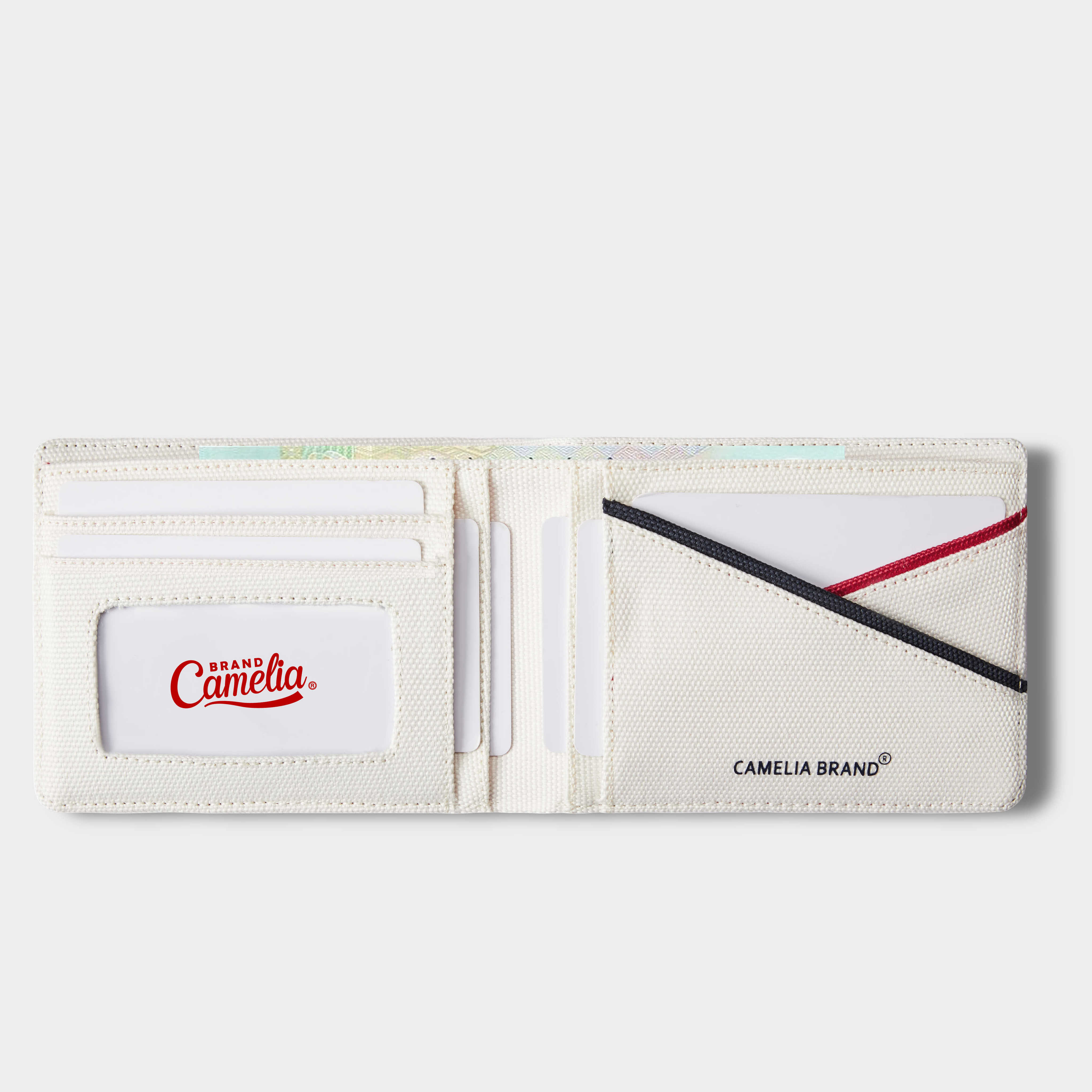 Mô tả Ví vải CAMELIA BRAND Stripe Wallet Ngang - 2