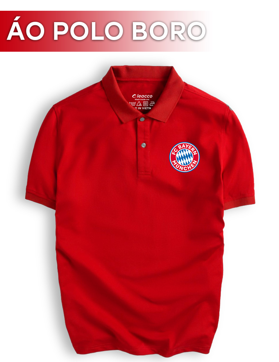 Mô tả Áo Polo Boro Sport Chất Liệu Vải Poly Thái Giữ Form Thiết Kế Thời Trang Năng Động Bayern Munich - 1