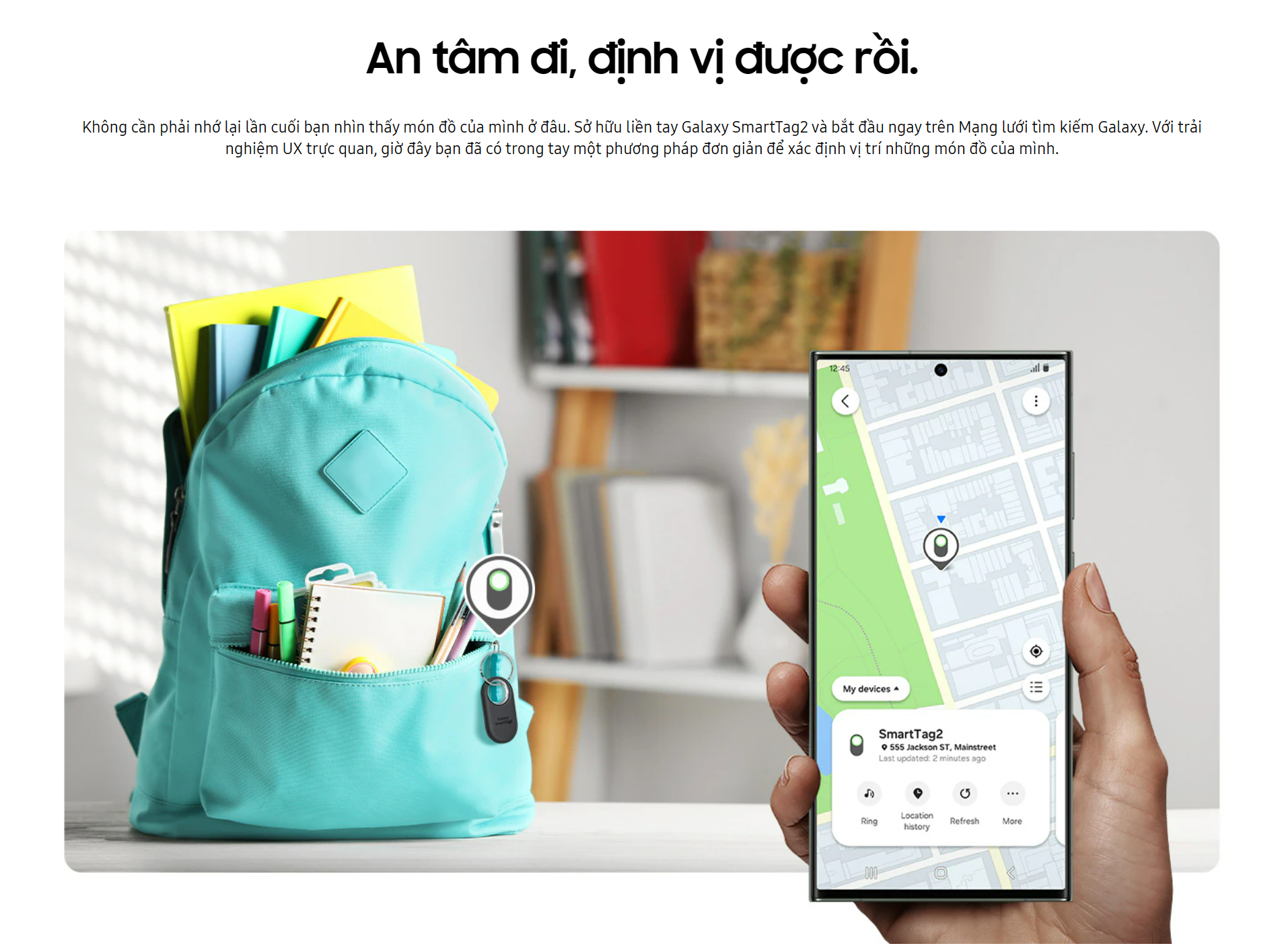 Mô tả Thiết bị theo dõi thông minh Galaxy SmartTag2 (bộ 1 cái) - 3