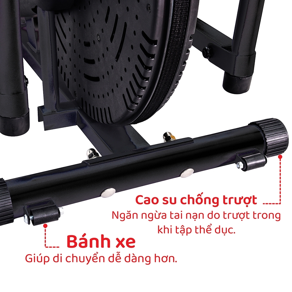 Mô tả BG - 8703 Xe đạp tập thể dục đa năng , cử động toàn thân tại nhà , máy tập elip có đồng hồ hiển thị - 5