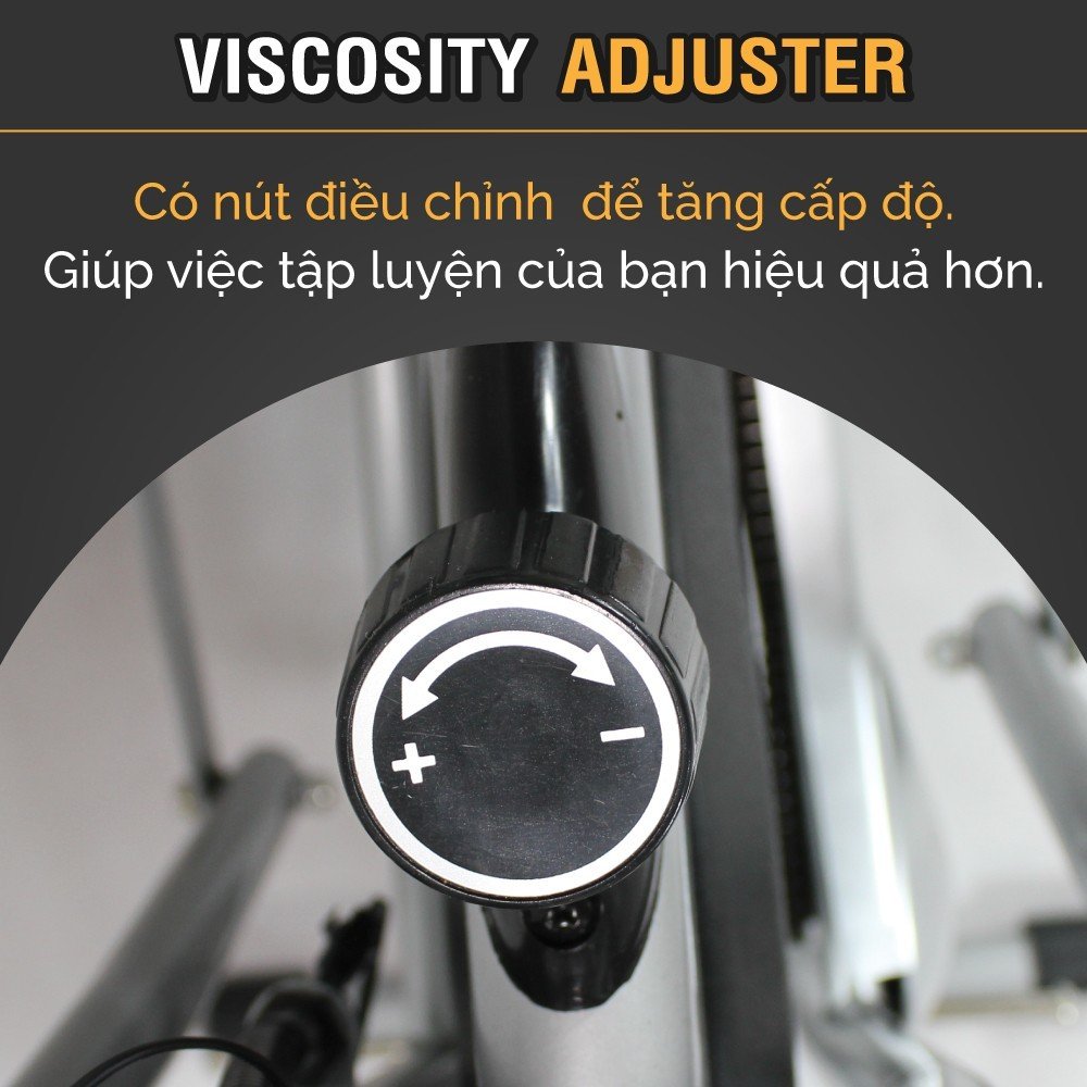 Mô tả BG Xe đạp tập thể dục kết hợp tay chân có tay cầm cảm ứng nhịp đập và tựa lưng - 7