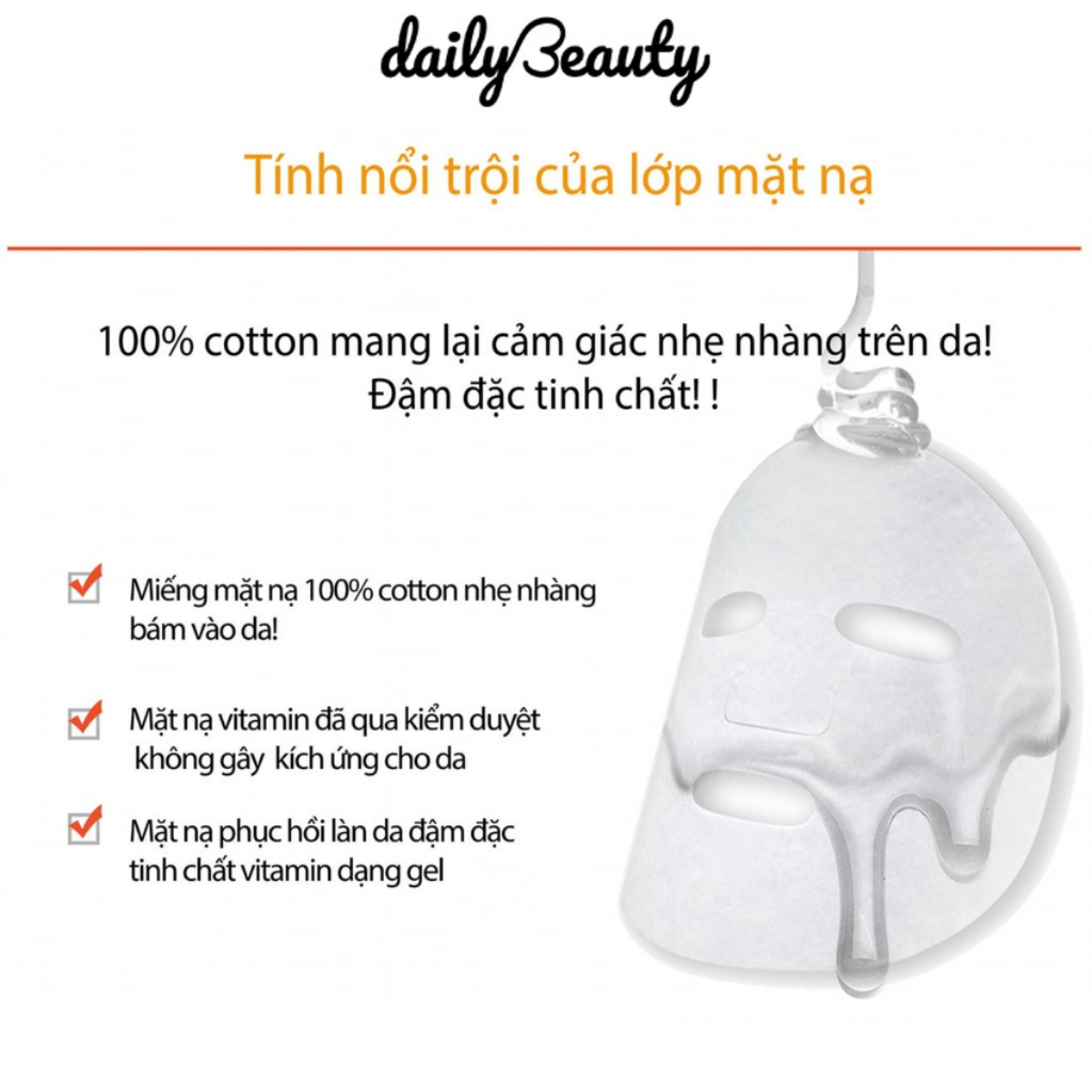 Mô tả Mặt Nạ Dưỡng Da Chuyên Sâu BANOBAGI Stem Cell Vitamin Mask, Super Collagen Mask Daily Beauty - 3