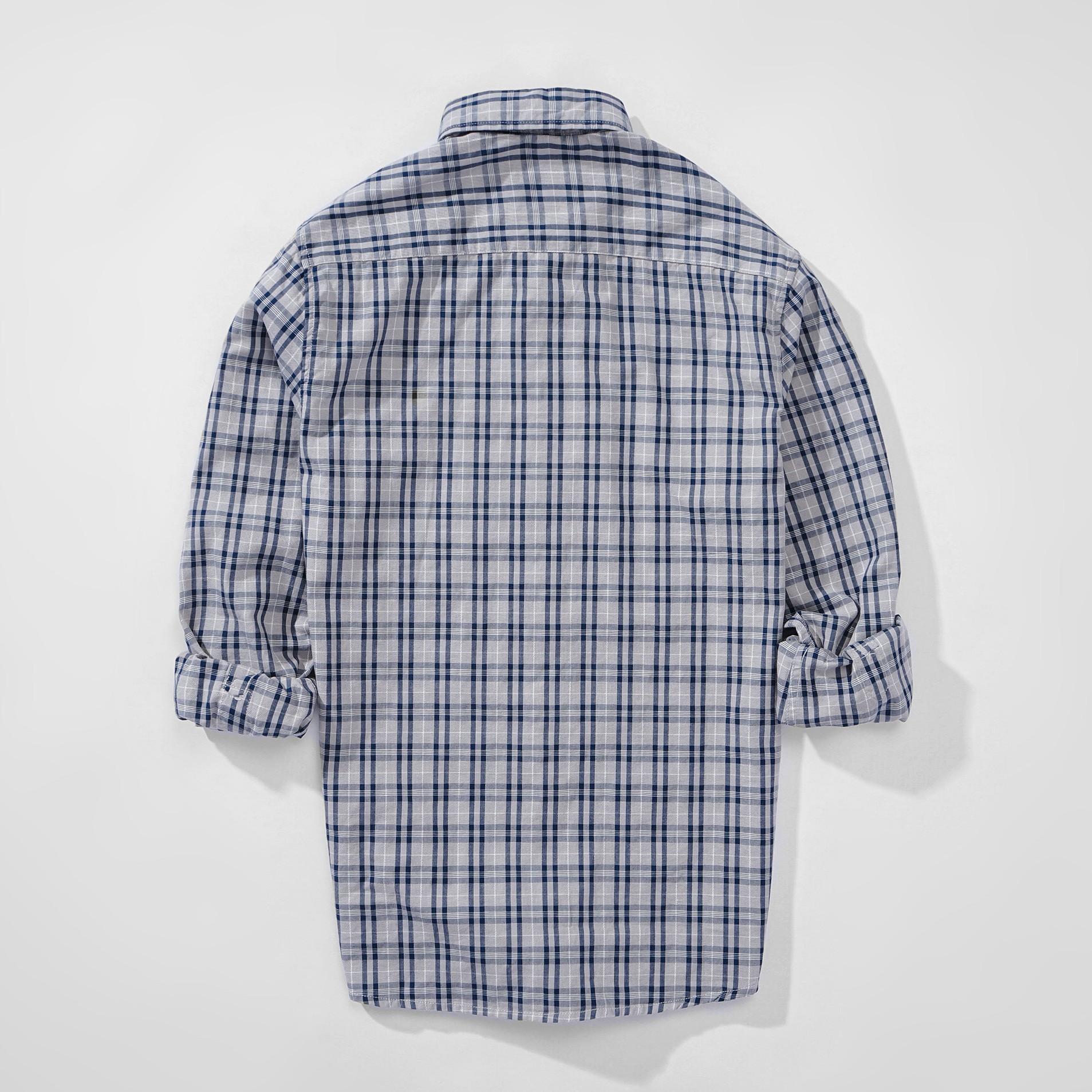 Mô tả Áo sơ mi caro nam tay dài kẻ sọc vải Oxford công sở denim Nexx&Dee SM09 - 3