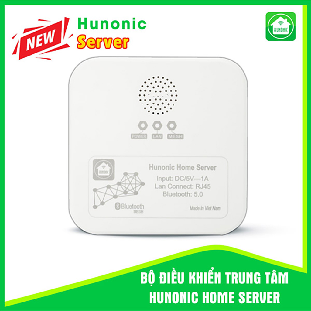 Mô tả Bộ Điều Khiển Trung Tâm Hunonic Home Server Plus, Bộ Điều Khiển Công Tắc Bluetooth Mesh - HNHSV - 3