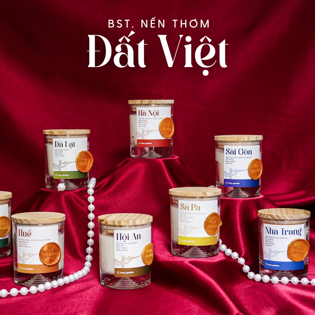 Nến Thơm Đất Việt Heny Garden - Mùi hương độc đáo