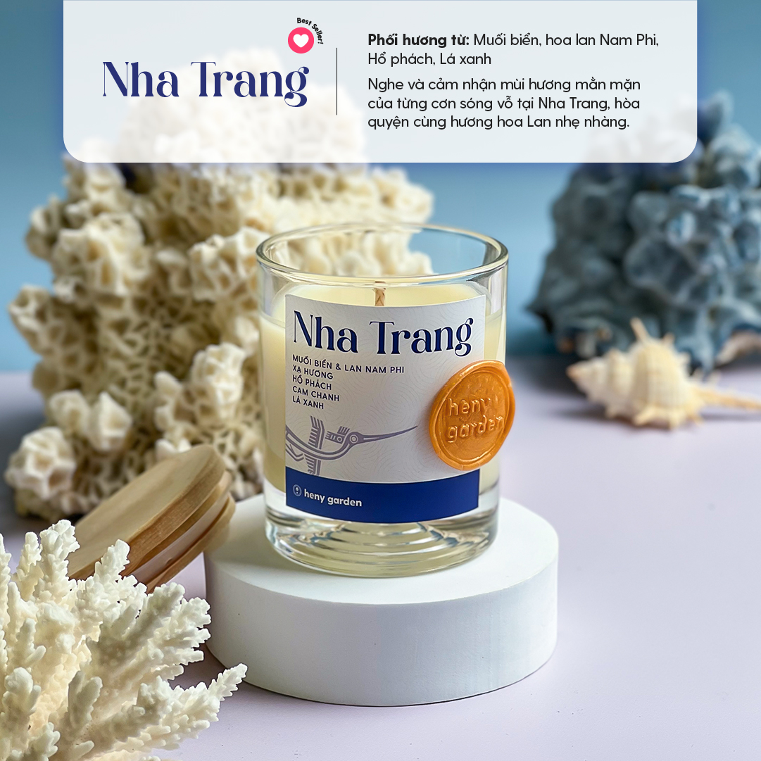 Nến Thơm Đất Việt Heny Garden - Bao bì đẹp