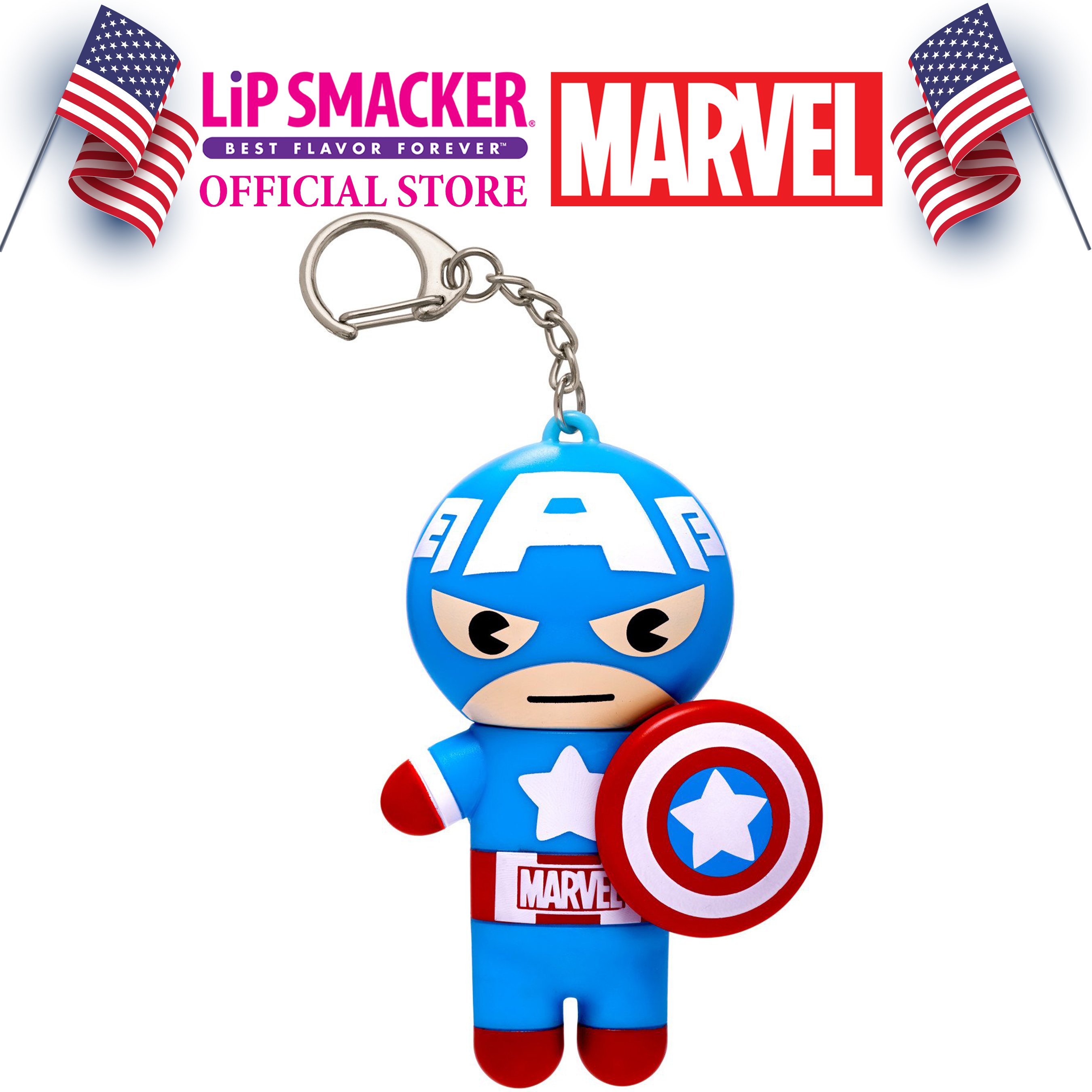 Mô tả Son dưỡng siêu nhân Marvel - Đội trưởng Mỹ, Người Sắt, Người Nhện - 1