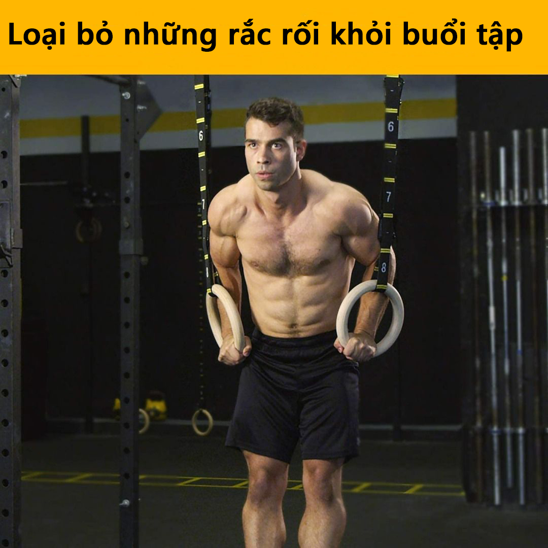 Mô tả Vòng Treo Xà Bảo Hành 12 Tháng Vòng Tập Gymnastic Rings Dây Có Vạch Đo Khóa Cài Chắc Chắn Cleacco VTX2 Boro Sport - 6