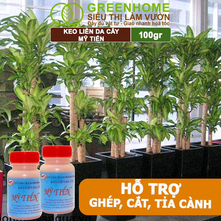 Mô tả Keo Liền Sẹo Cho Cây Greenhome, Mỹ Tiến, Chai 100gr, Liền Nhanh Vết Cắt Da Cây, Chiết Cành - 8