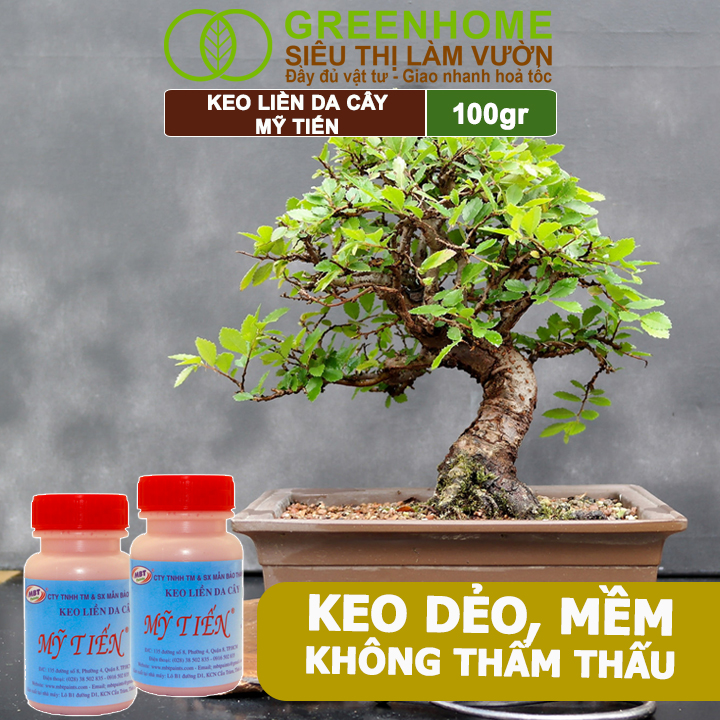 Mô tả Keo Liền Sẹo Cho Cây Greenhome, Mỹ Tiến, Chai 100gr, Liền Nhanh Vết Cắt Da Cây, Chiết Cành - 9