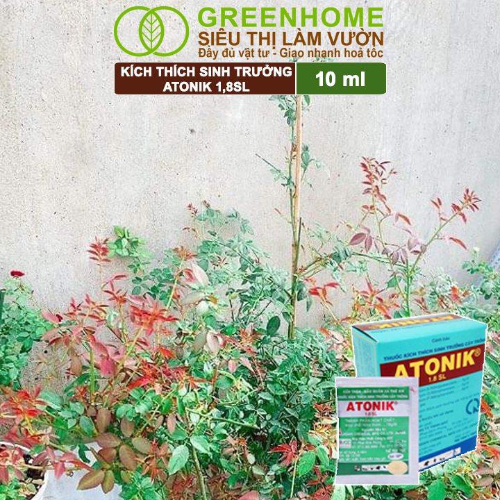 Mô tả Phân bón lá Atonik Greenhome, gói 10ml, thúc đẩy sinh trưởng cây trồng chuyên phong lan, hoa hồng - 7