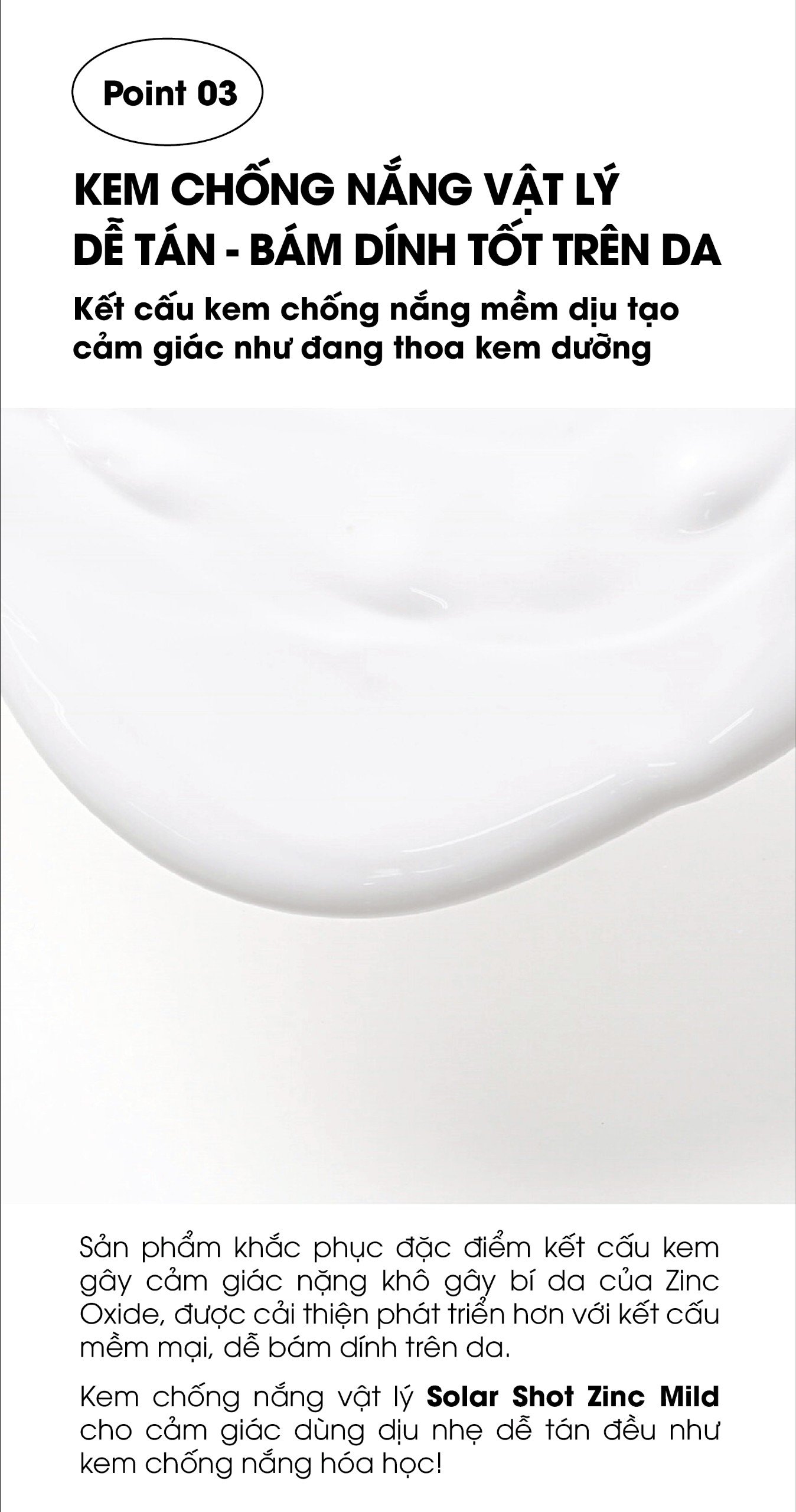 Mô tả Kem Chống Nắng Làm Dịu Da Ample:n Solar Shot Zinc Mild Suncream 40ML - 8