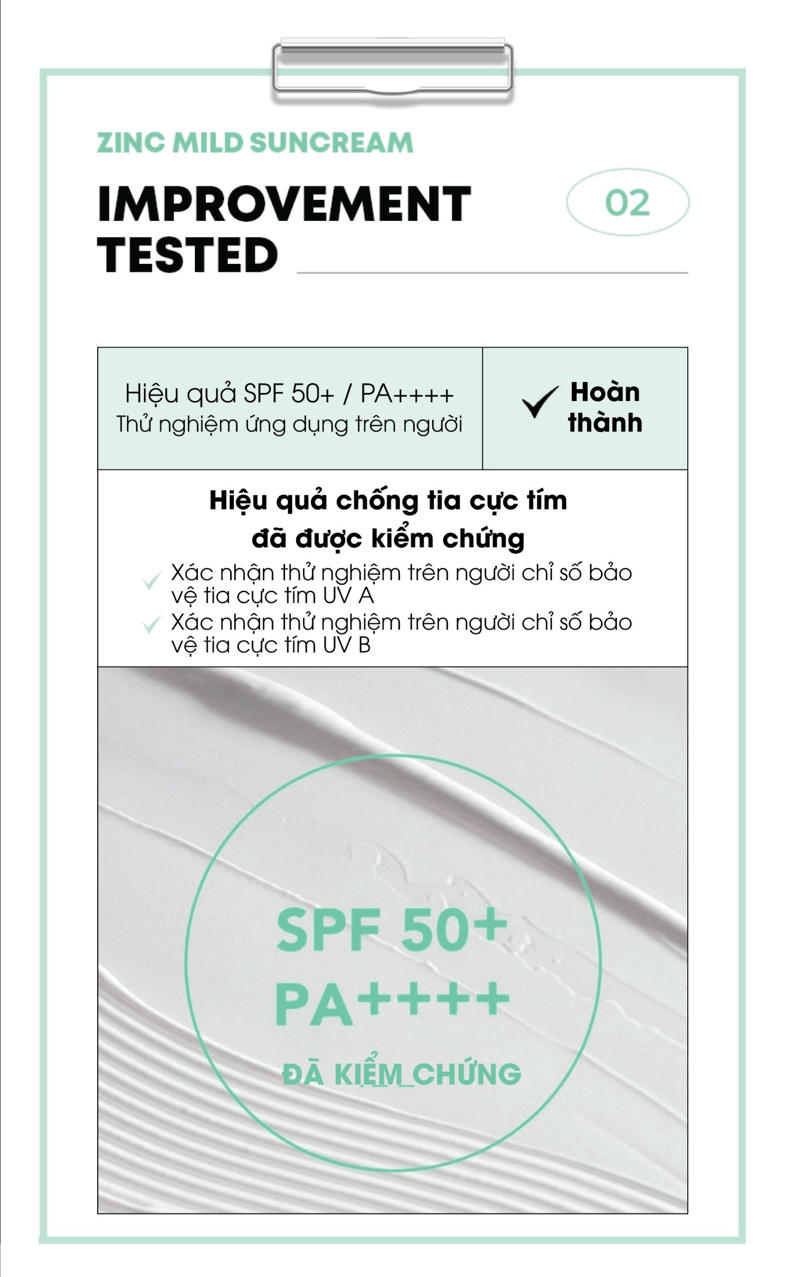 Mô tả Kem Chống Nắng Làm Dịu Da Ample:n Solar Shot Zinc Mild Suncream 40ML - 10
