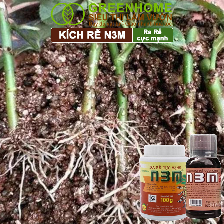 Phân Bón Kích Rễ N3M Greenhome