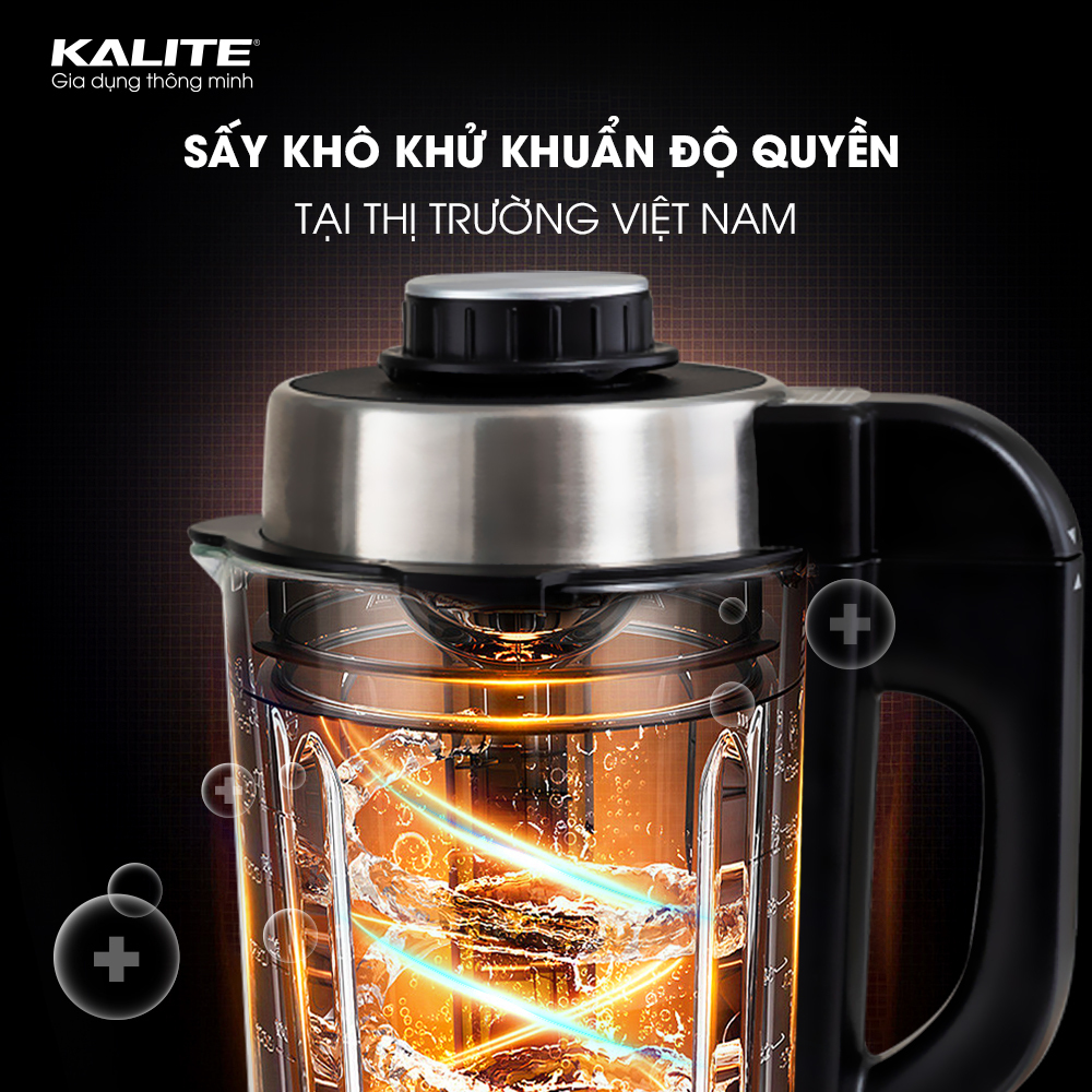 Máy Làm Sữa Hạt Kalite KL990p, 2700W-1.75Lit, Sấy Khô Khử Khuẩn, Chống ...