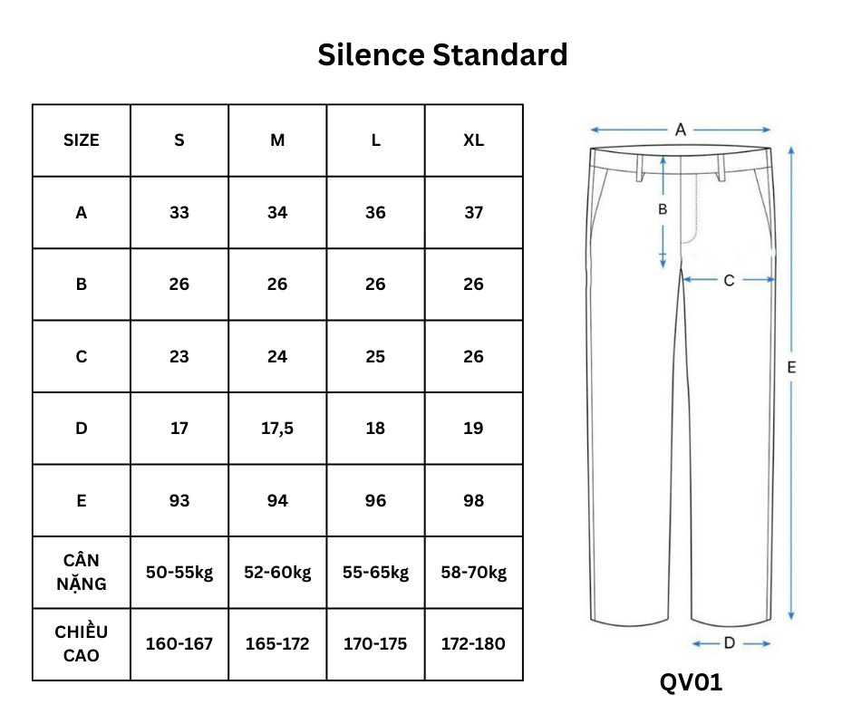 Mô tả Quần vải Slim Fit SilenceStandard Premium [QV01] - 2