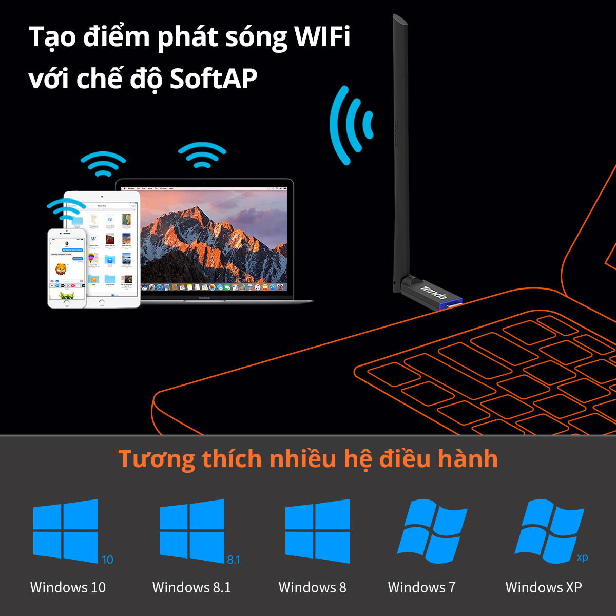 Tenda U10 Tính năng