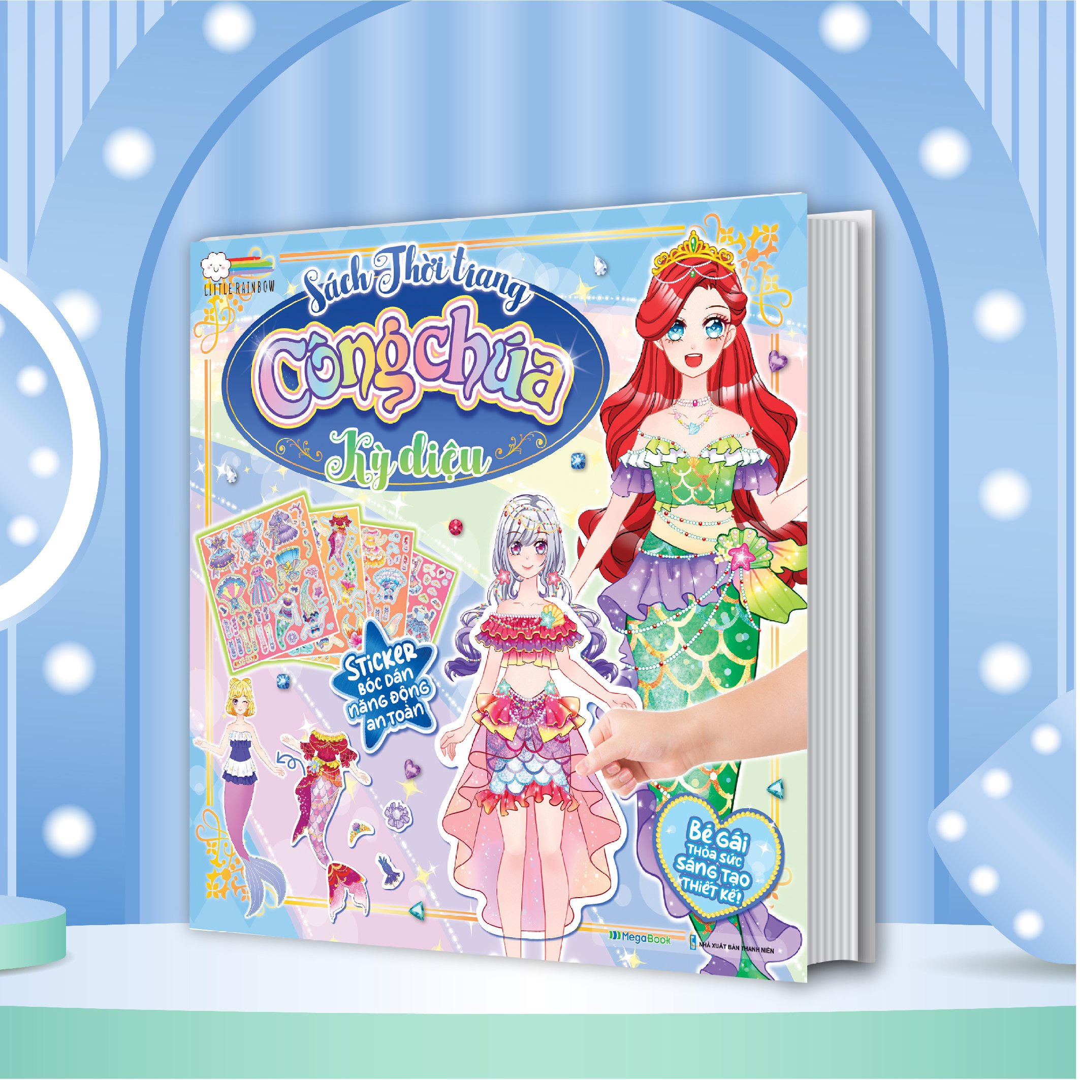 Mô tả Sách Thời Trang Công Chúa Kỳ Diệu - Bóc dán 100+ stickers váy, phụ kiện xinh đẹp cho bé gái - 1