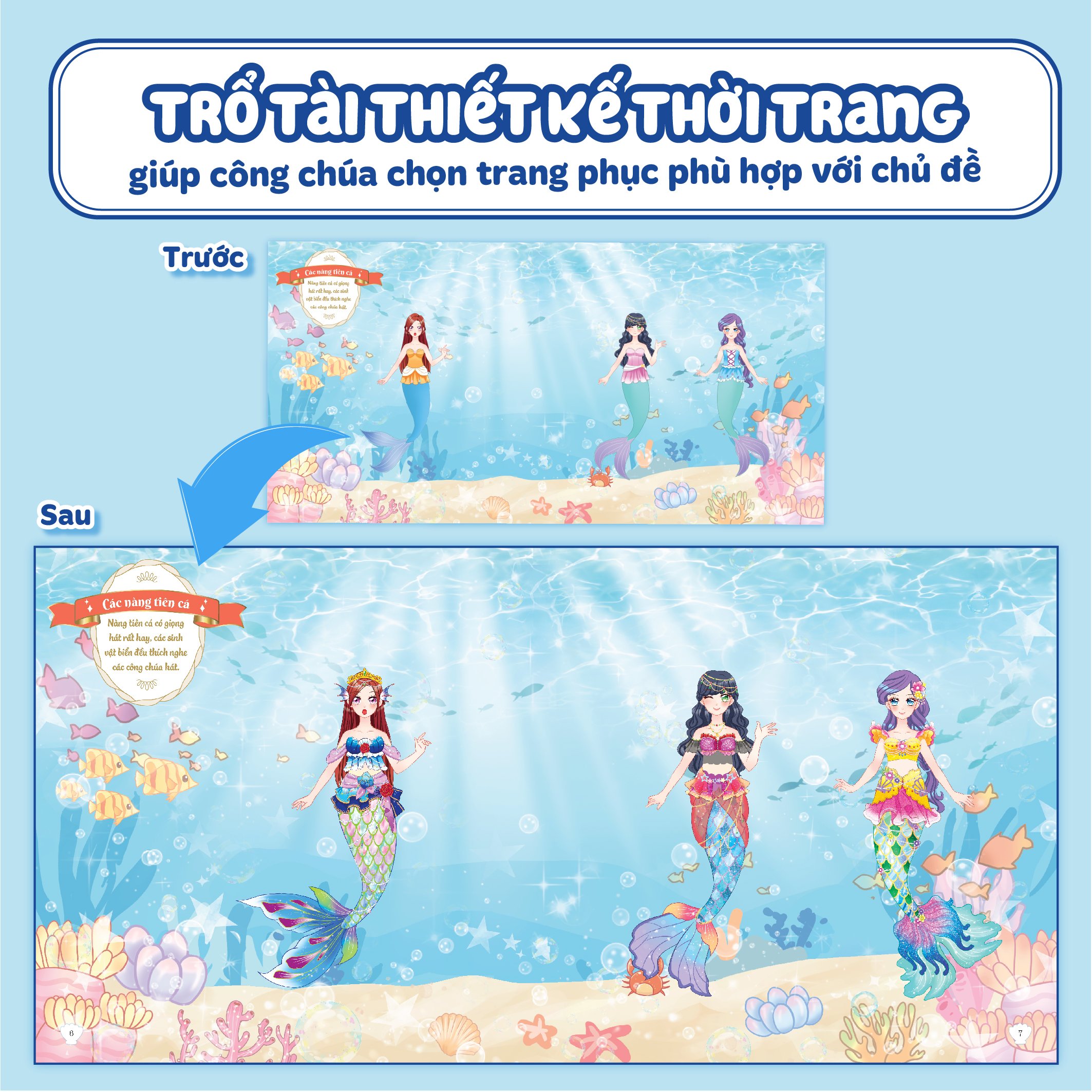 Mô tả Sách Thời Trang Công Chúa Kỳ Diệu - Bóc dán 100+ stickers váy, phụ kiện xinh đẹp cho bé gái - 3