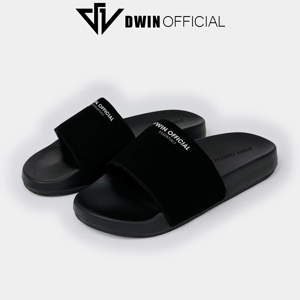 Mô tả Dép quai ngang nam nữ slipper DWIN đen fullbox local brand 1.0 - 3
