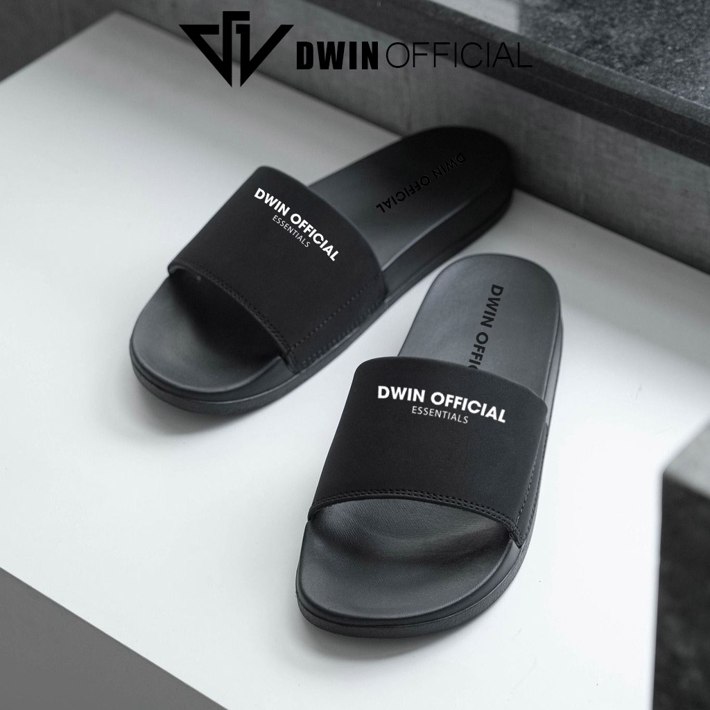 Mô tả Dép quai ngang nam nữ slipper DWIN đen fullbox local brand 1.0 - 6