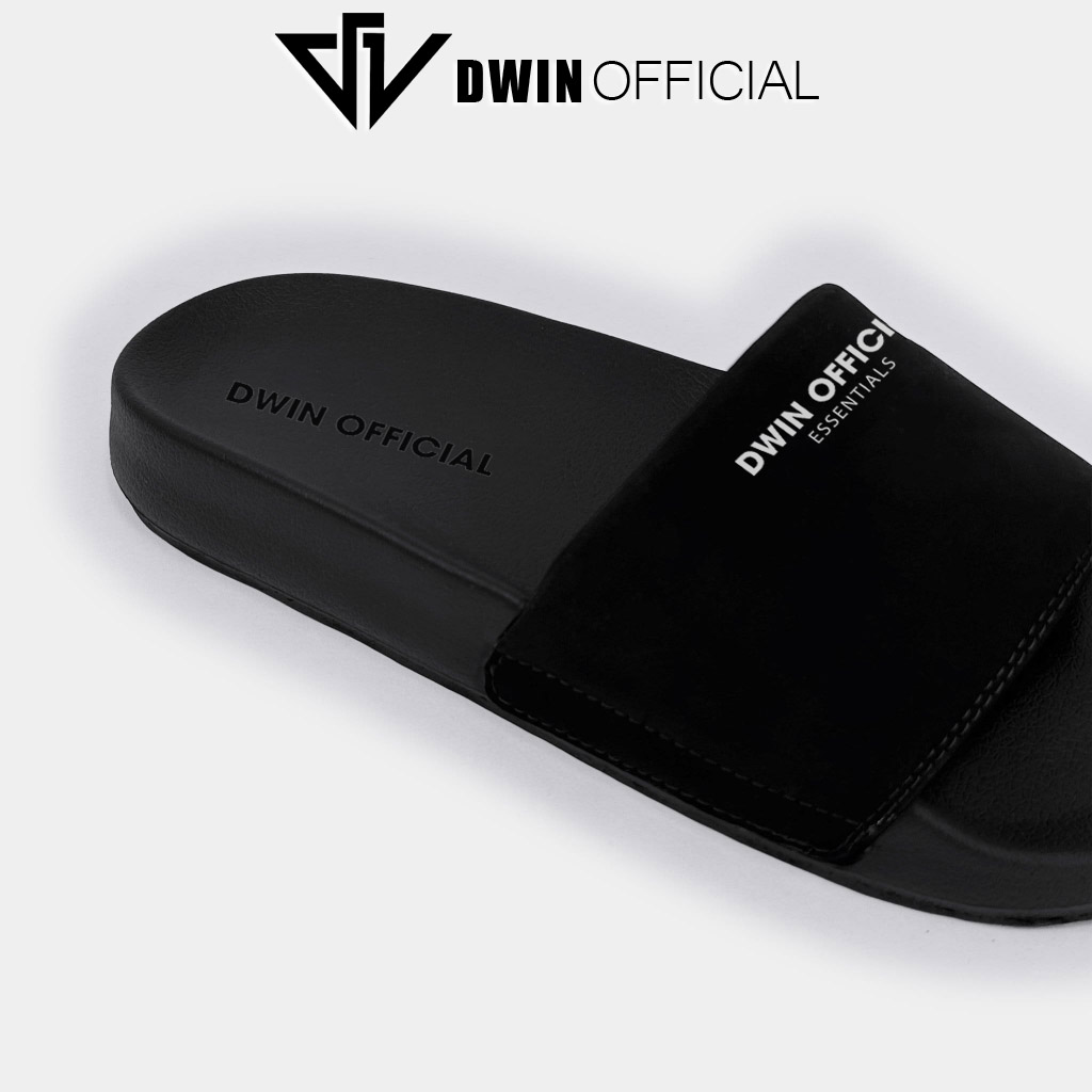 Mô tả Dép quai ngang nam nữ slipper DWIN đen fullbox local brand 1.0 - 5