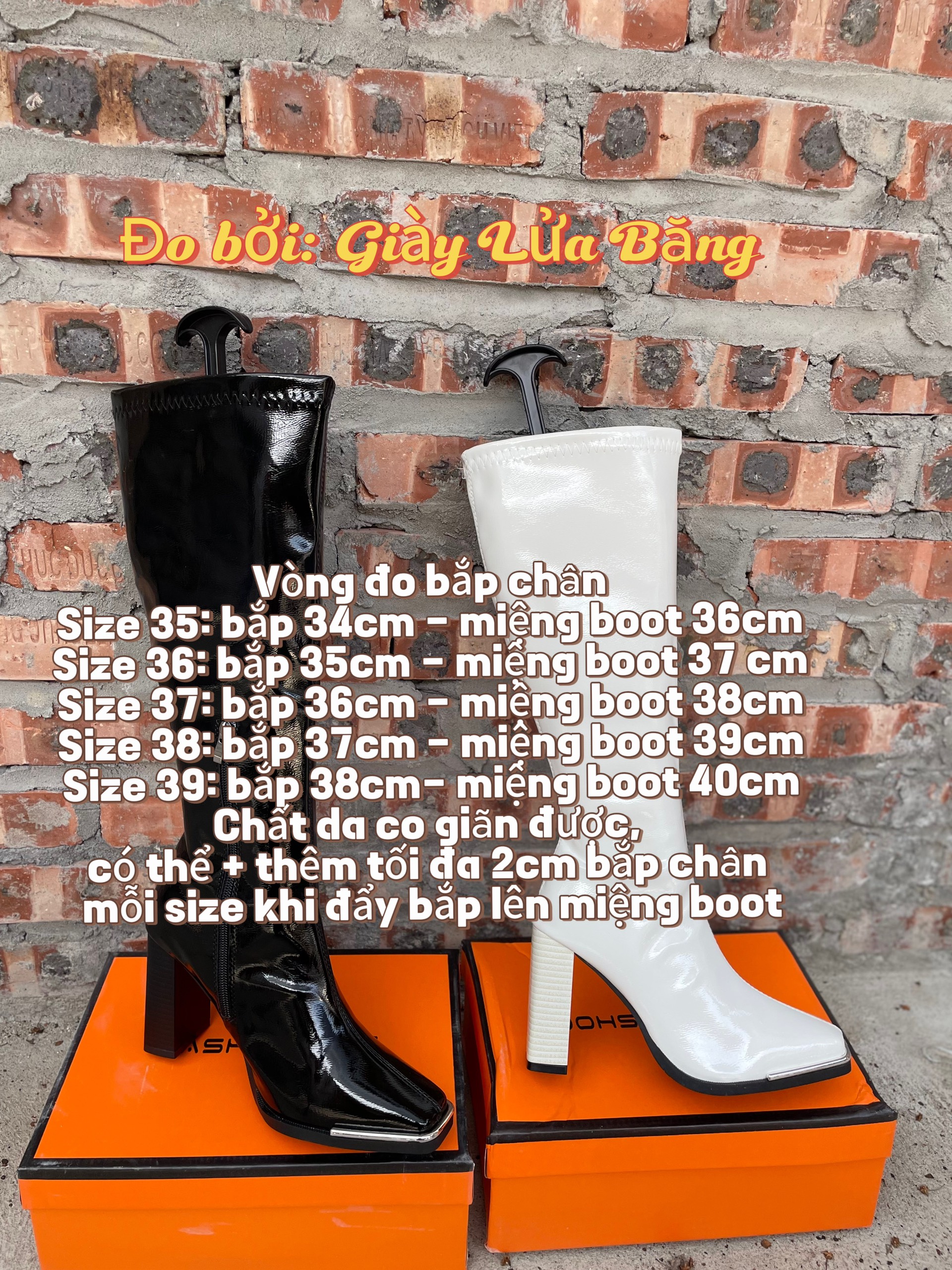 [Chân nhỏ lùi size} Bốt Bắp To Boot Đùi Bigsize Boot Đùi Nữ Cổ Cao Da ...