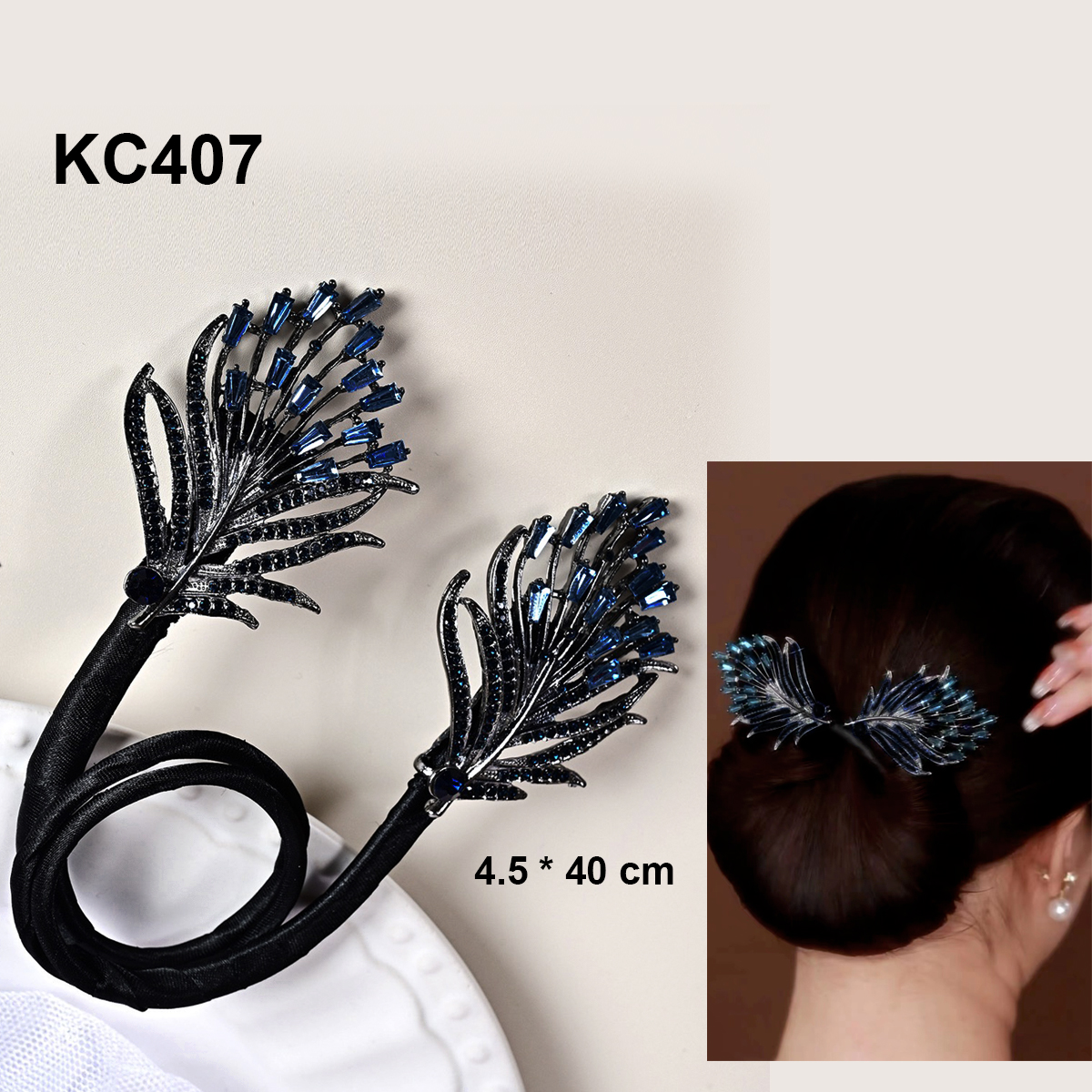 Mô tả GOTI Kẹp Quấn Tóc Búi Dự Tiệc Sang Trọng Quà Cho Nữ 20/10 8/3 Dụng Cụ Tạo Kiểu Búi Tóc Đẹp KC401 - 6