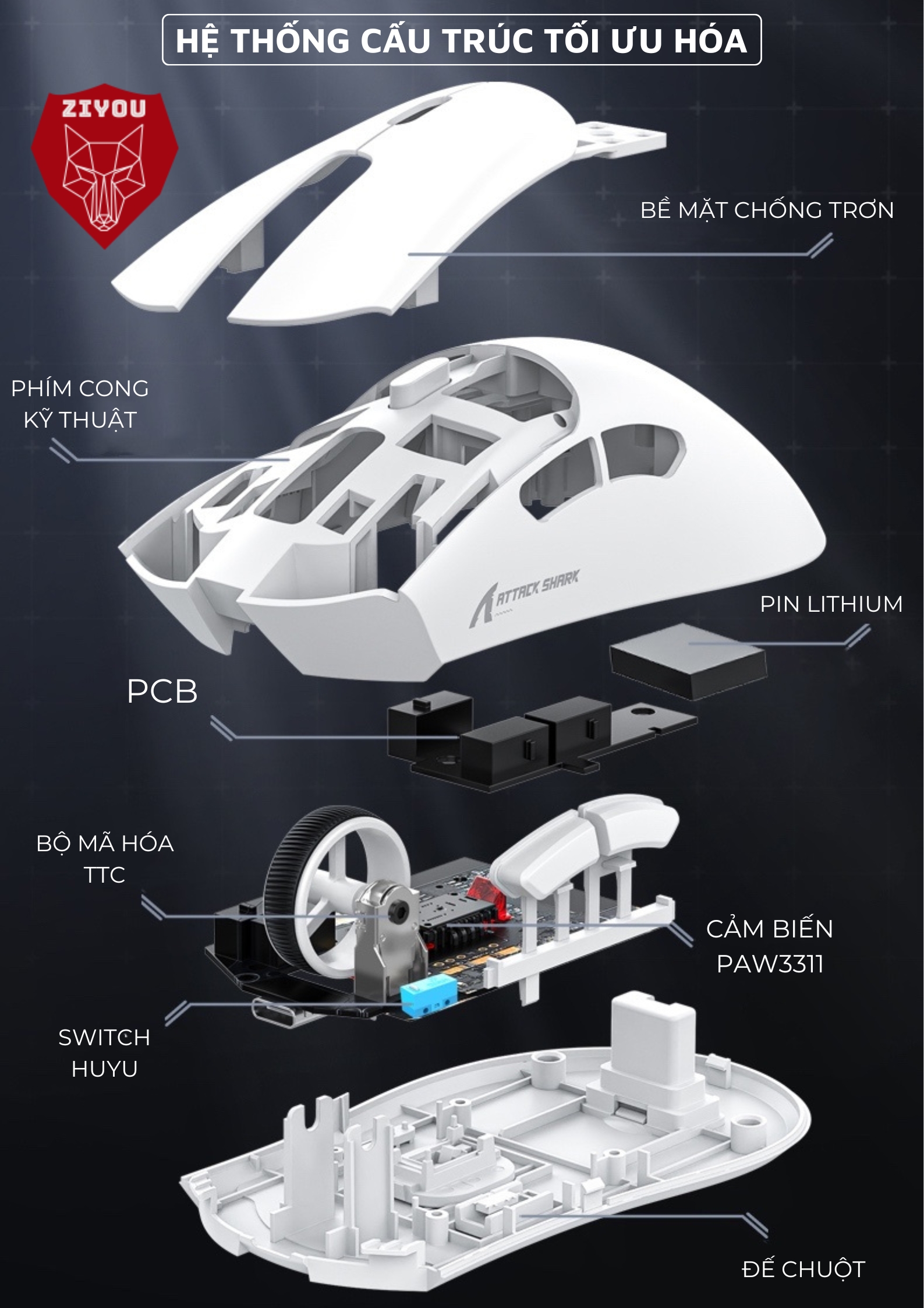 Phần mềm hỗ trợ Attack Shark R1