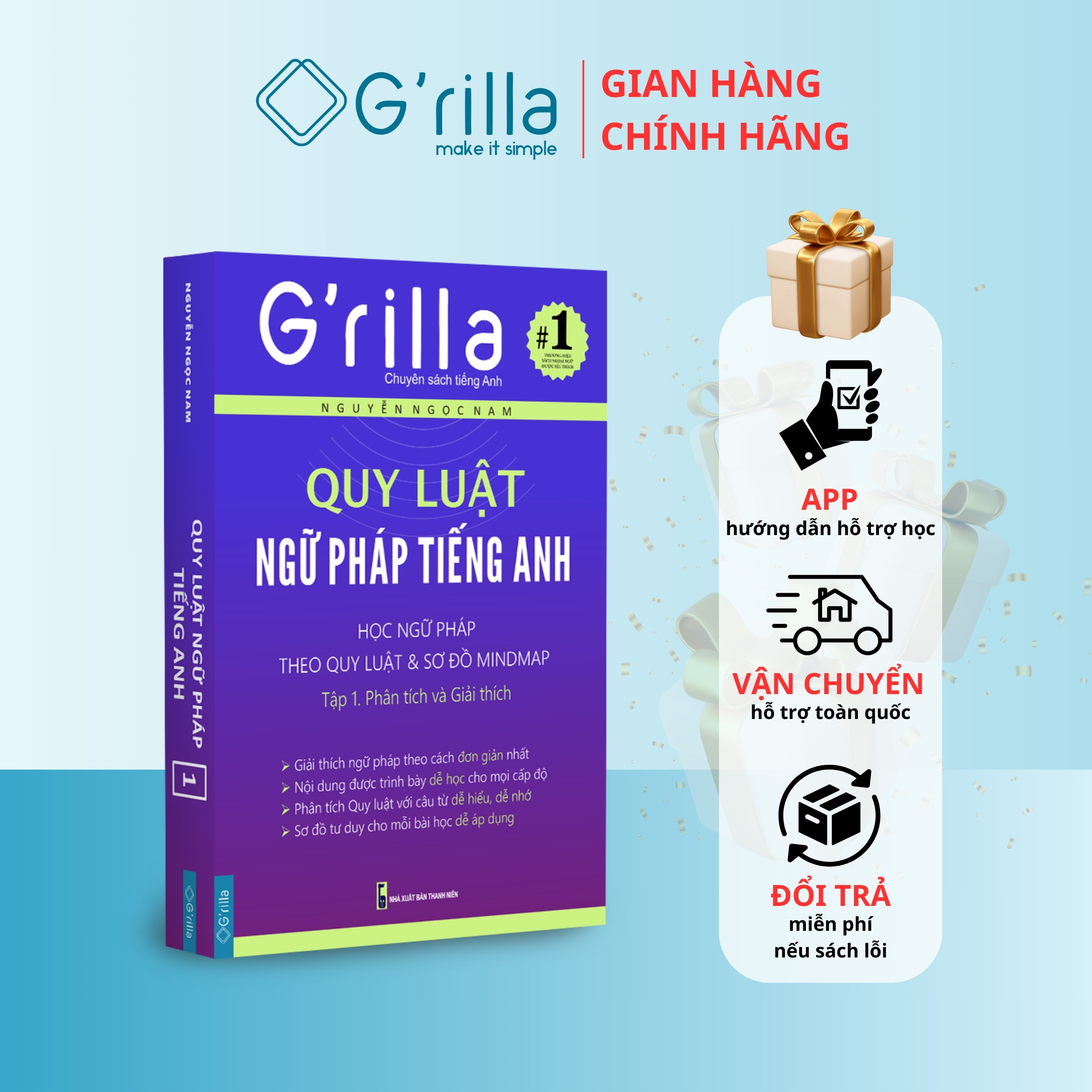 Mô tả Sách Quy luật ngữ pháp tiếng Anh Grilla Tập 1. Phân tích & Giải thích - 1