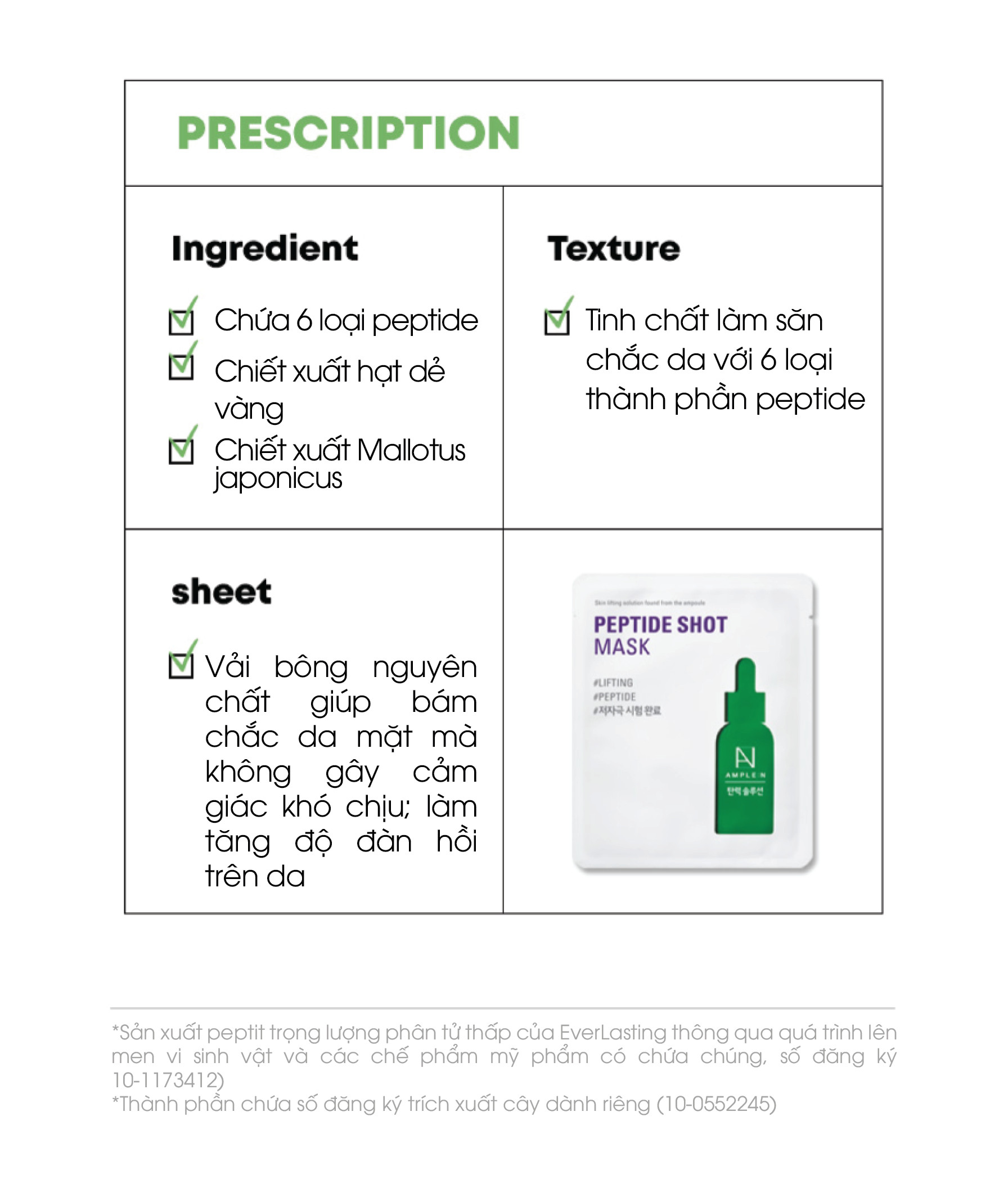 Mô tả Mặt Nạ Giấy Dưỡng Ẩm Chăm Sóc Da Ample: Shot Mask - 4