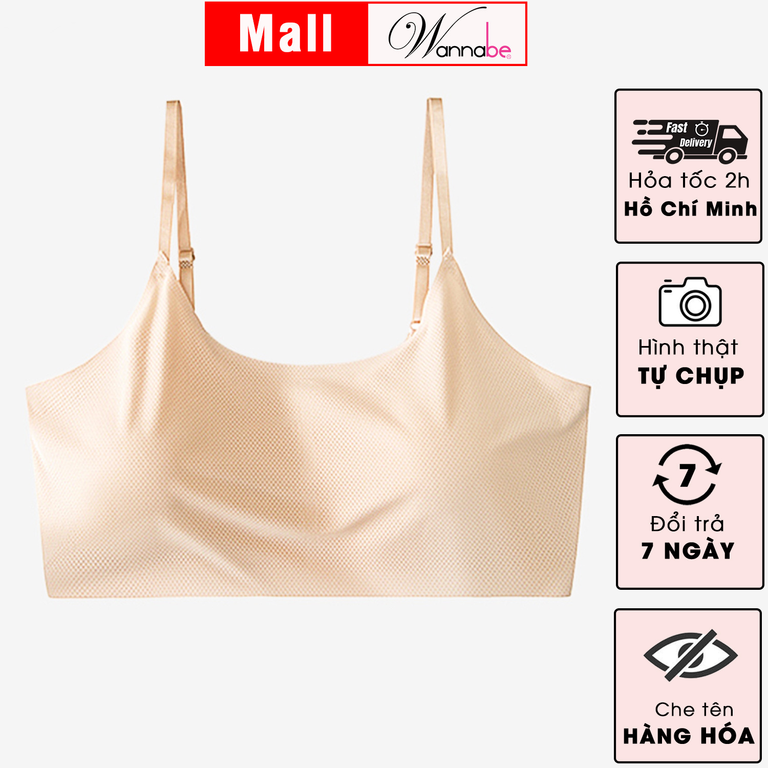 Áo ngực WANNABE AL45S - Chất liệu su mềm mịn