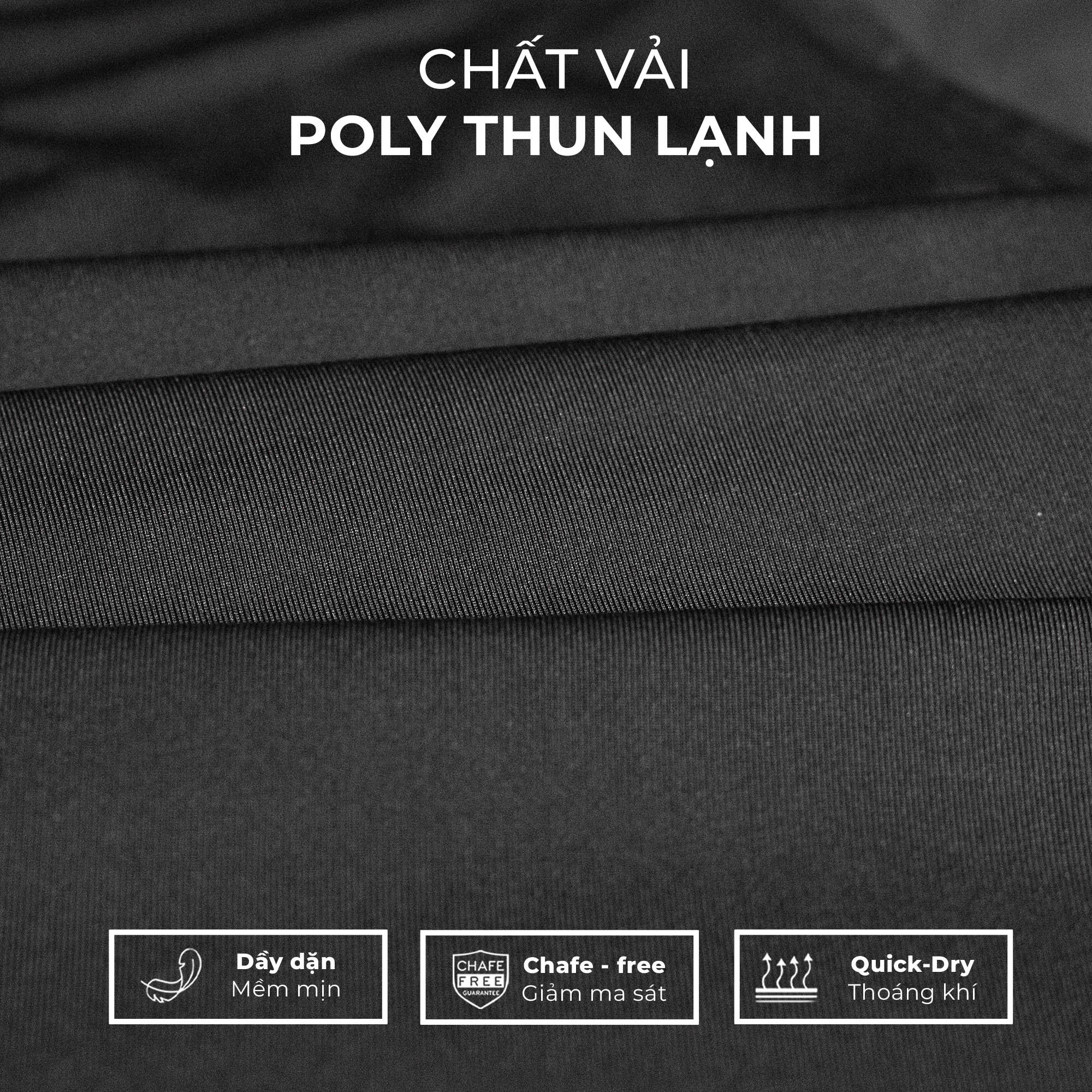Chất vải mềm mịn thoáng khí áo Powerfit2