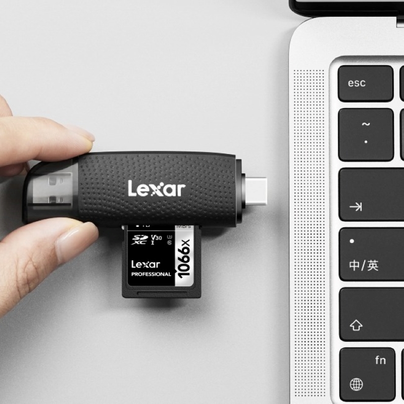 Đầu đọc thẻ nhớ Lexar RW310 Dual-Slot SD/ MicroSD USB 3.2 Type-C và ...