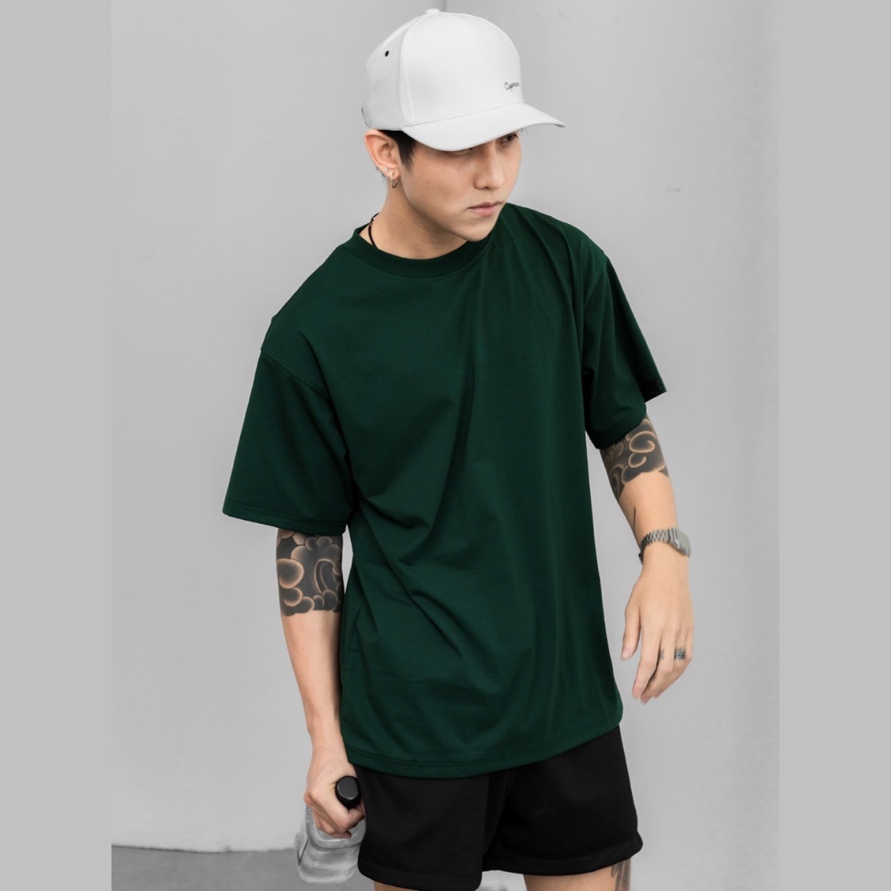 Mô tả Áo thun tay lỡ Gấu 194 Unisex from rộng phong cách vải coton cao cấp dày dặn, co dãn - XD00 - 4